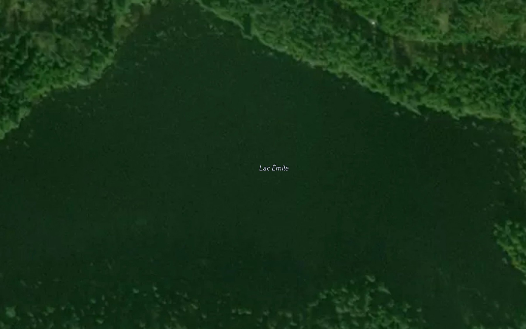 Satellite map of the Lac Emile