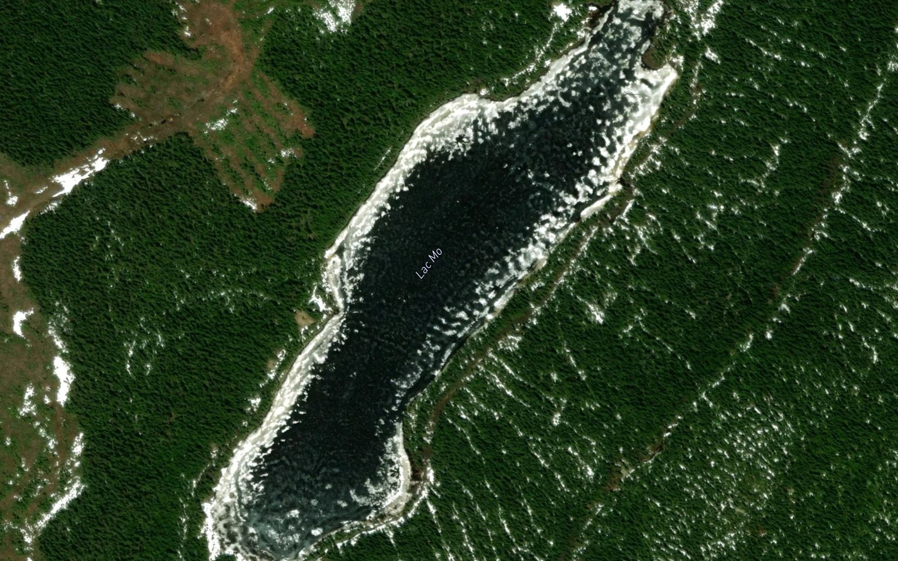 Satellite map of the Lac Mo