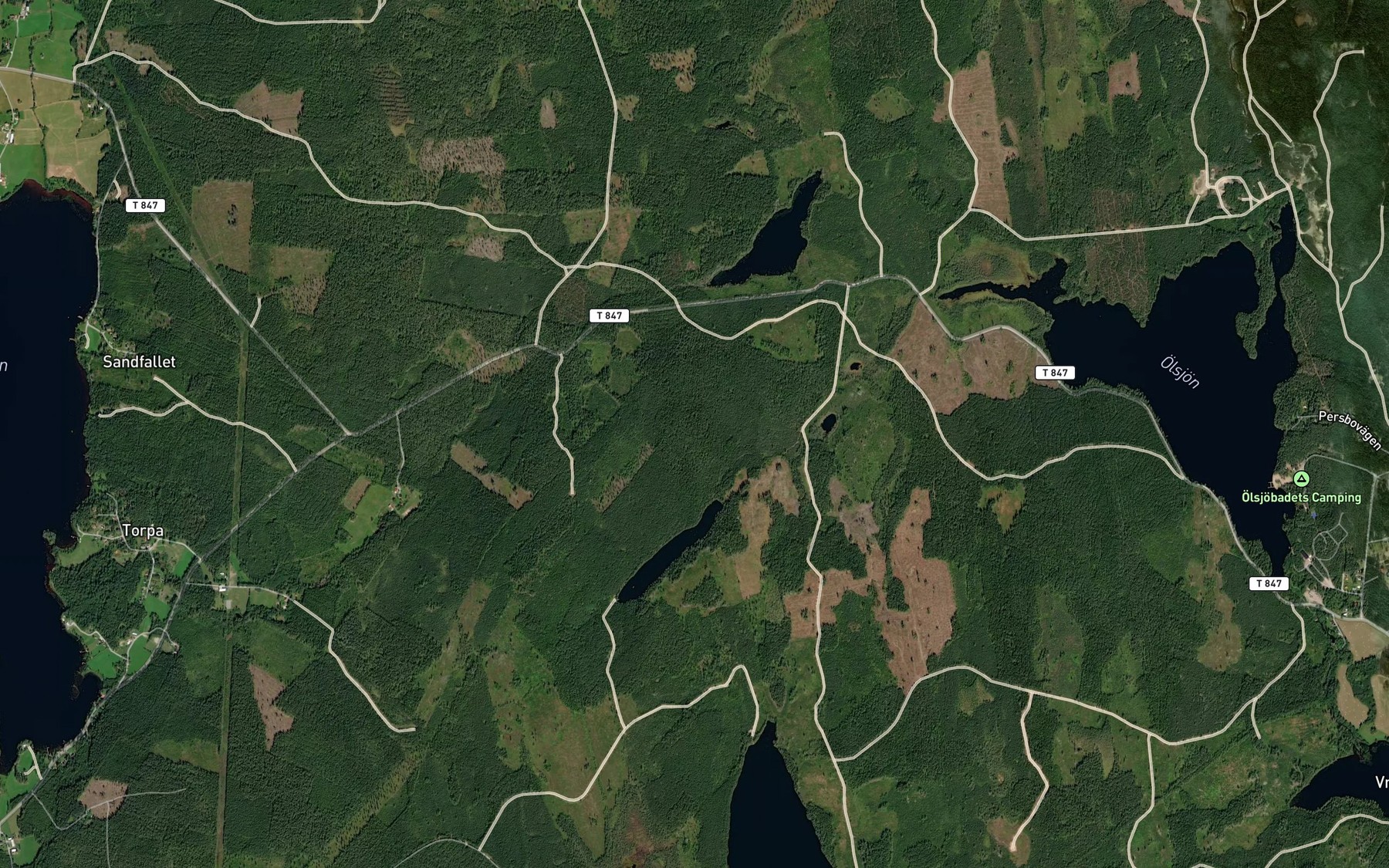 Satellite map of the Djuptjarn