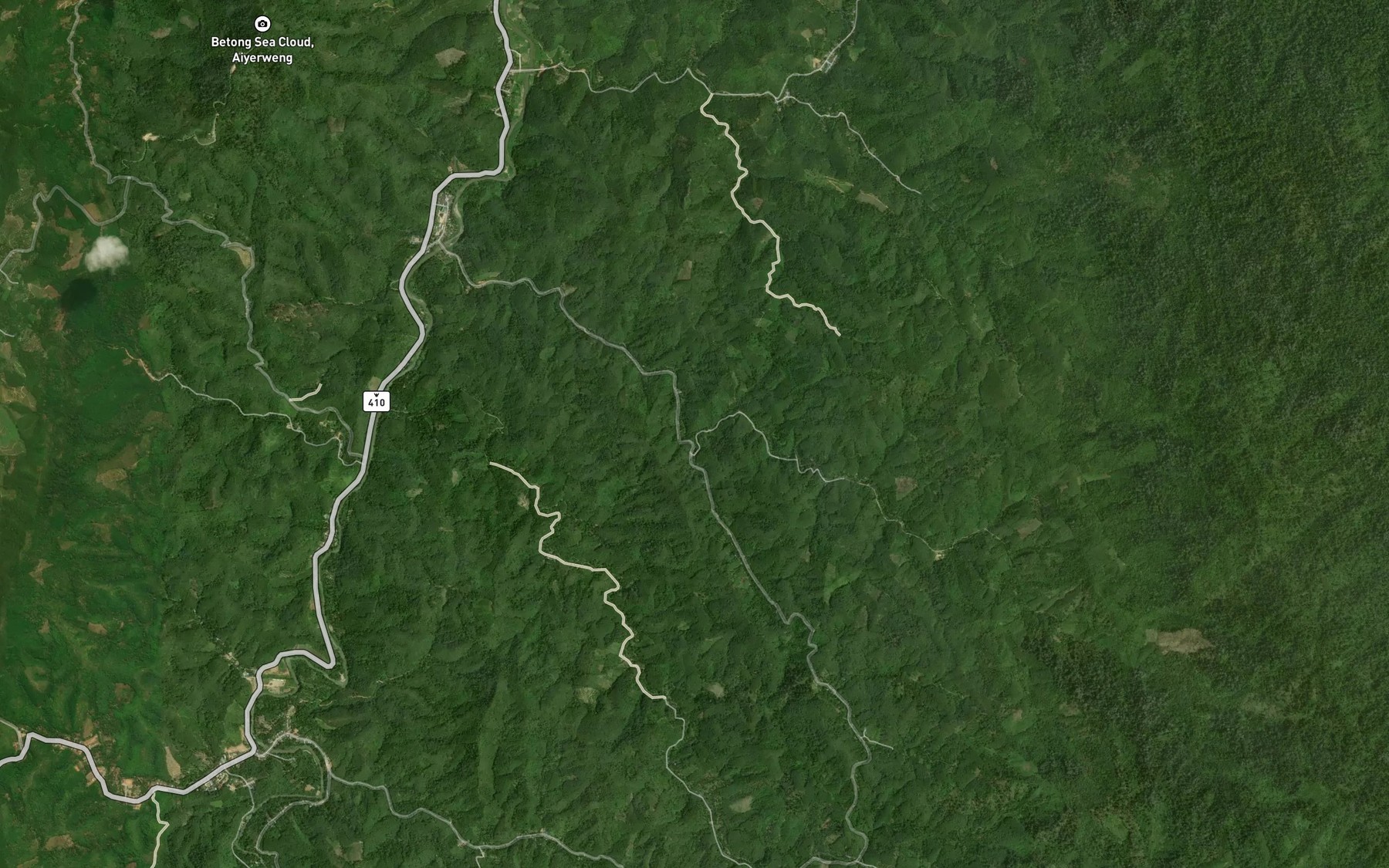 Satellite map of the Khlong Ai Ba Kong