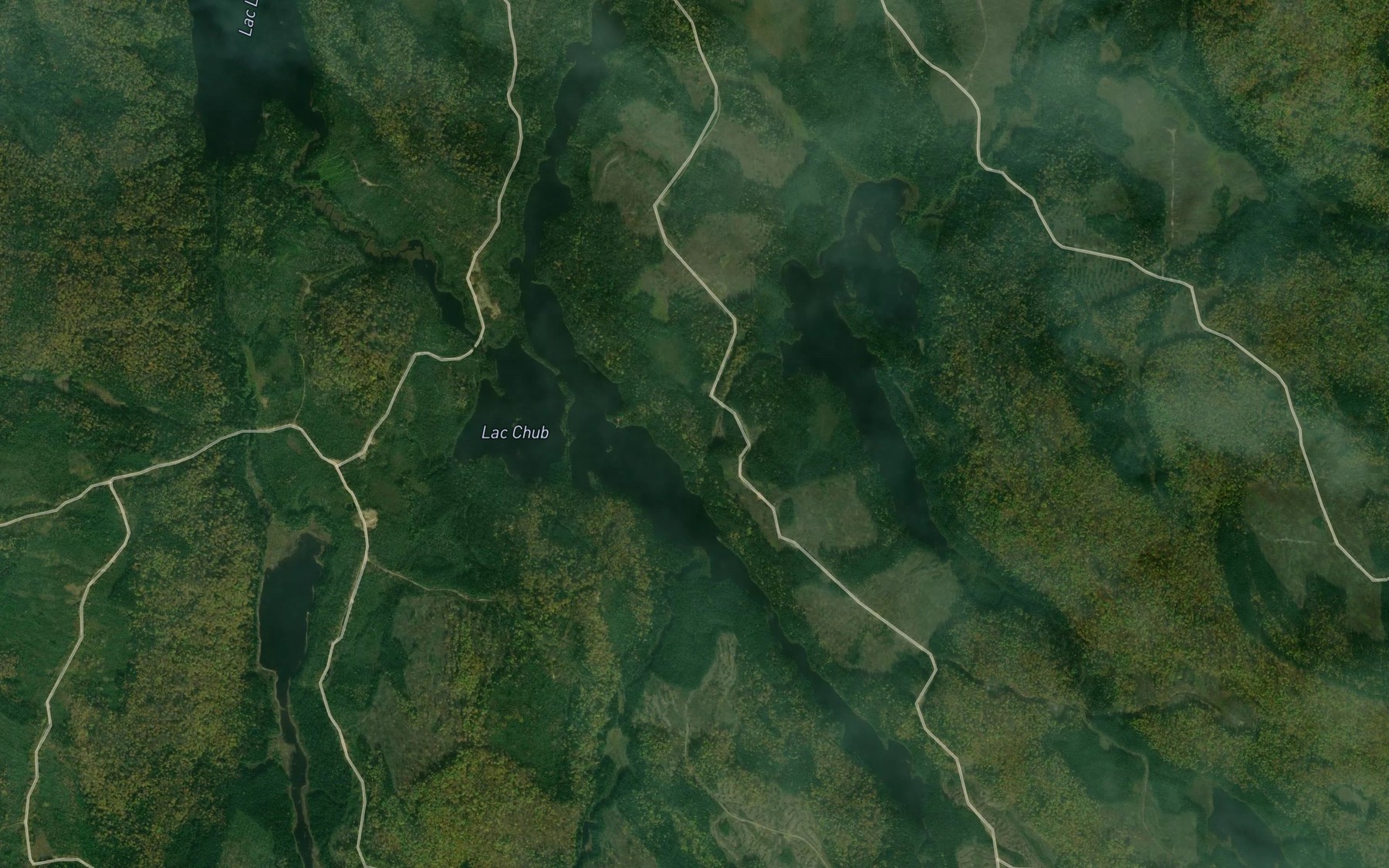 Satellite map of the Lac Chub