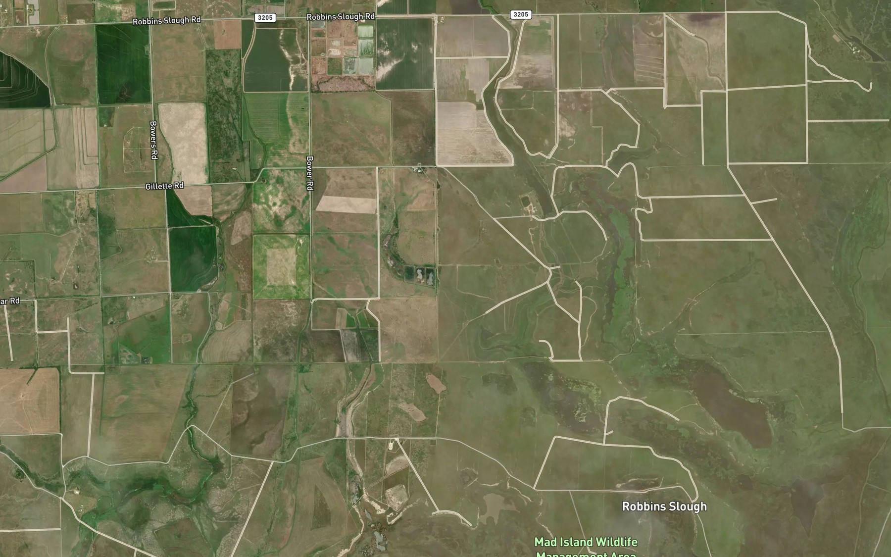 Satellite map of the Gillett Lake