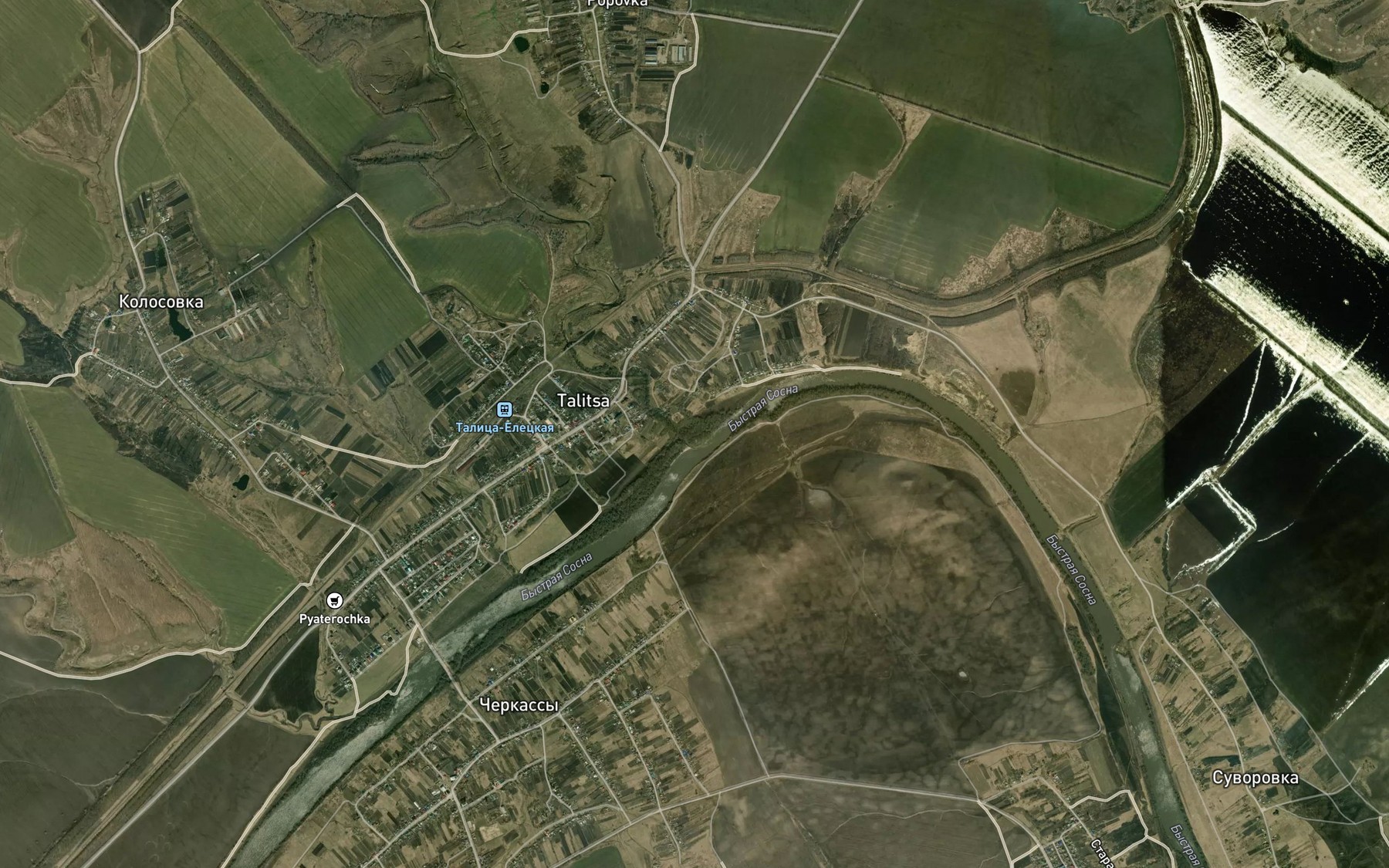 Satellite map of the Tal'chik