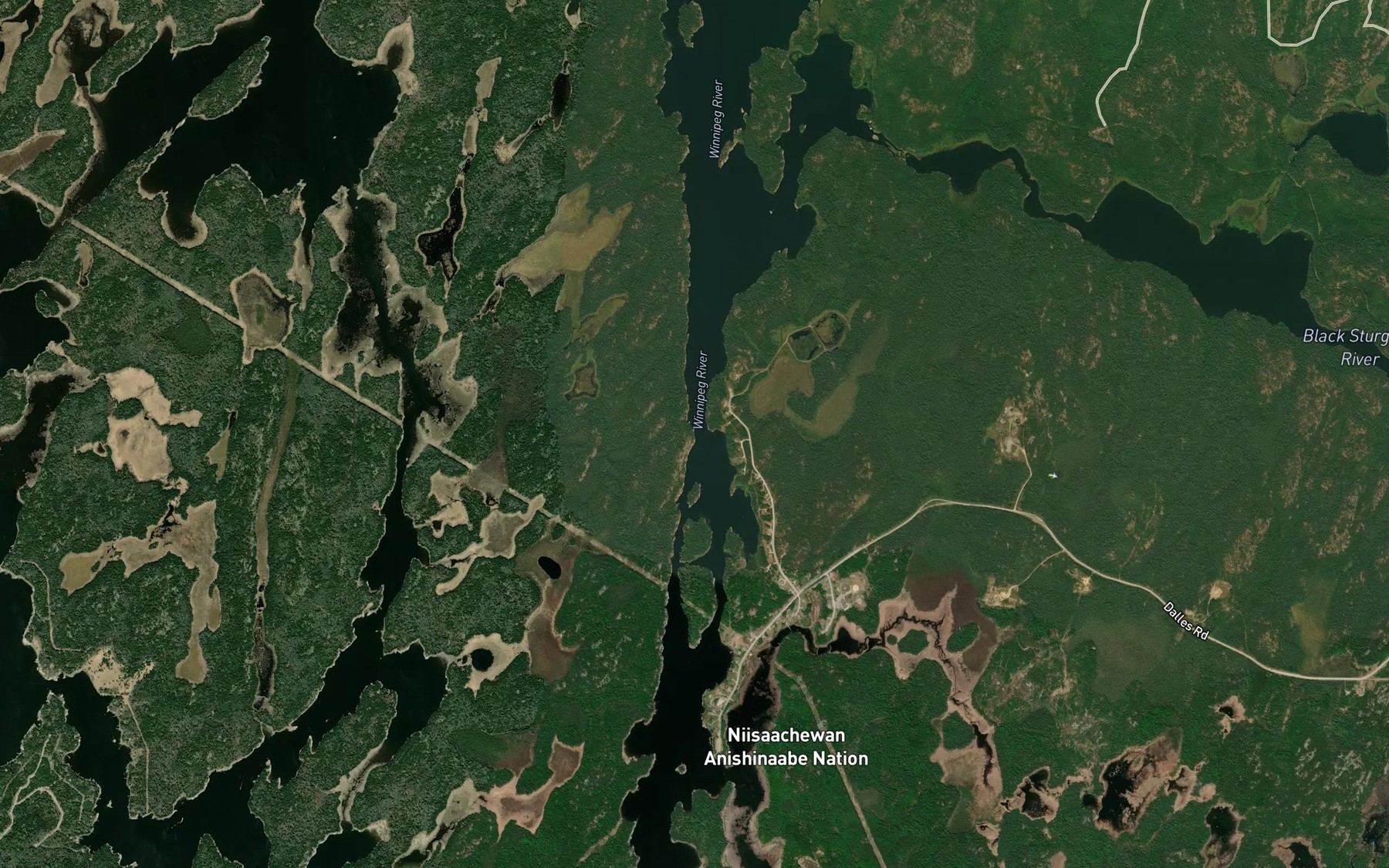 Satellite map of the The Dalles