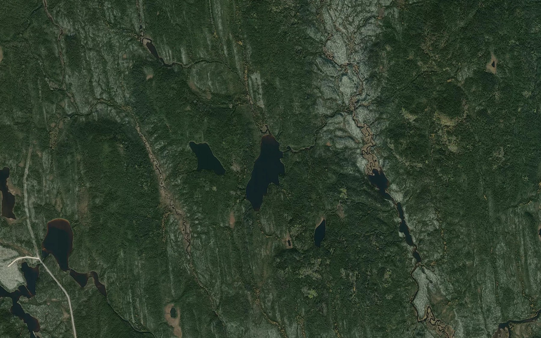 Satellite map of the Lac des Loups des Bois