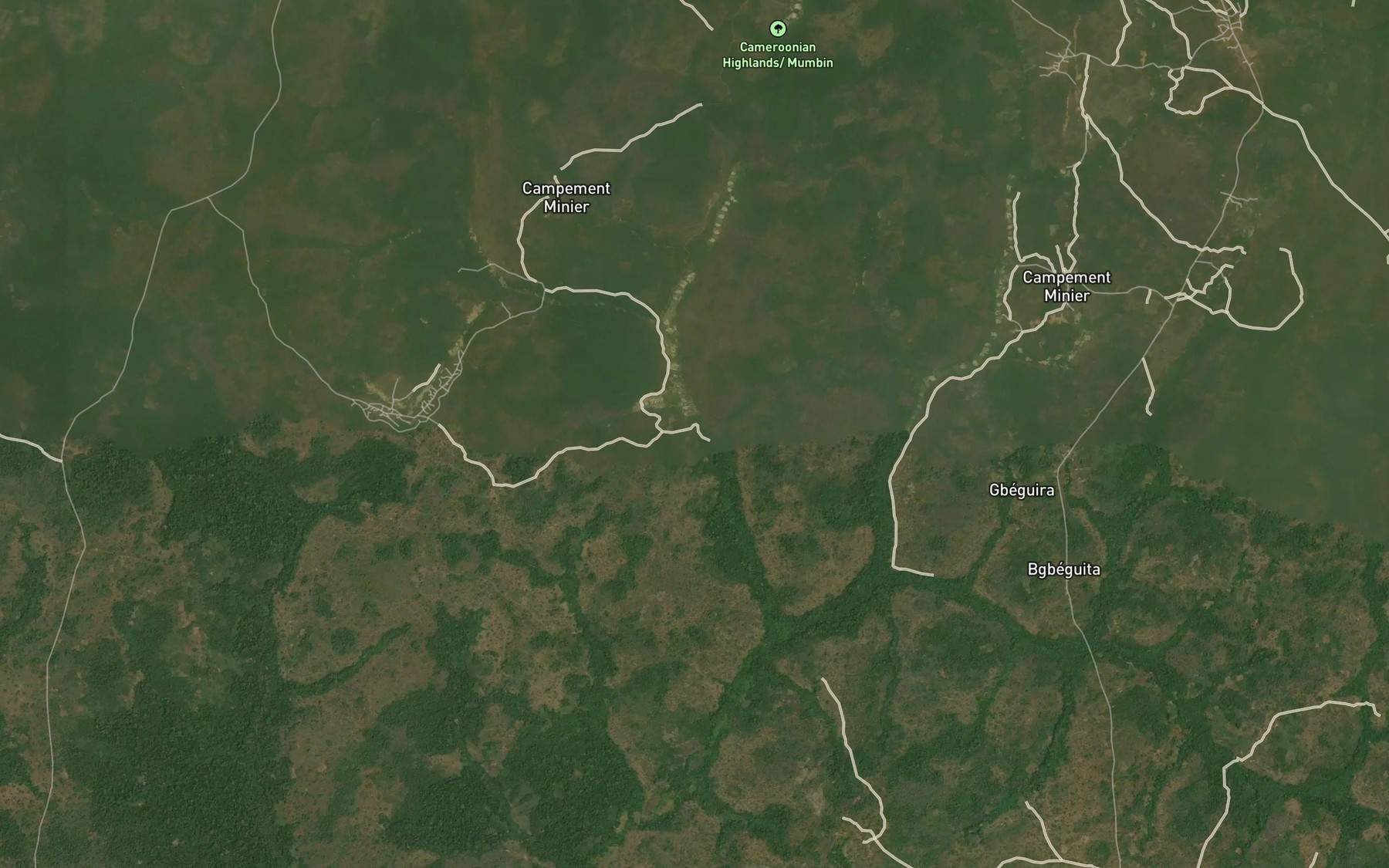 Satellite map of the Monapo