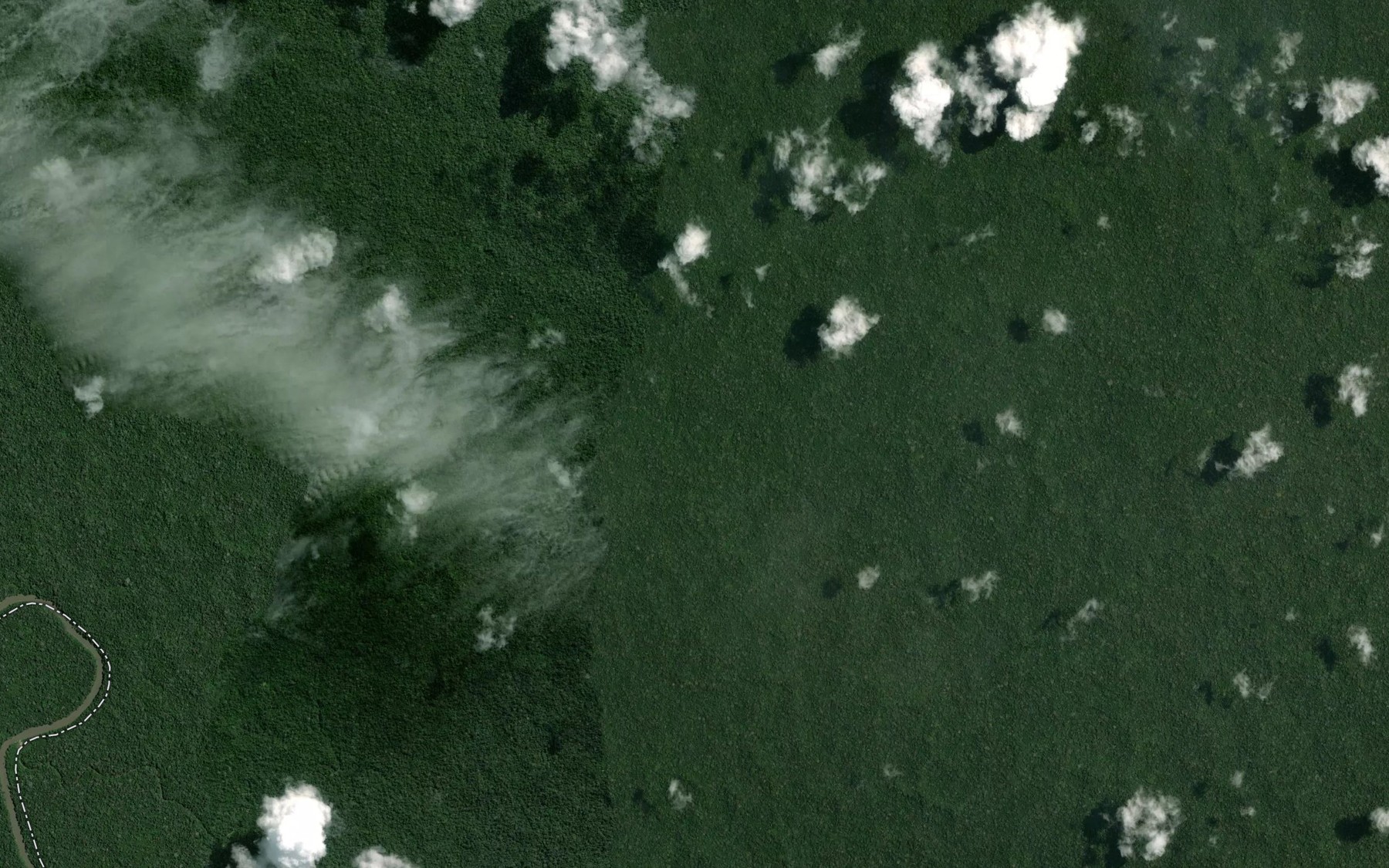 Satellite map of the Quebrada Puraso