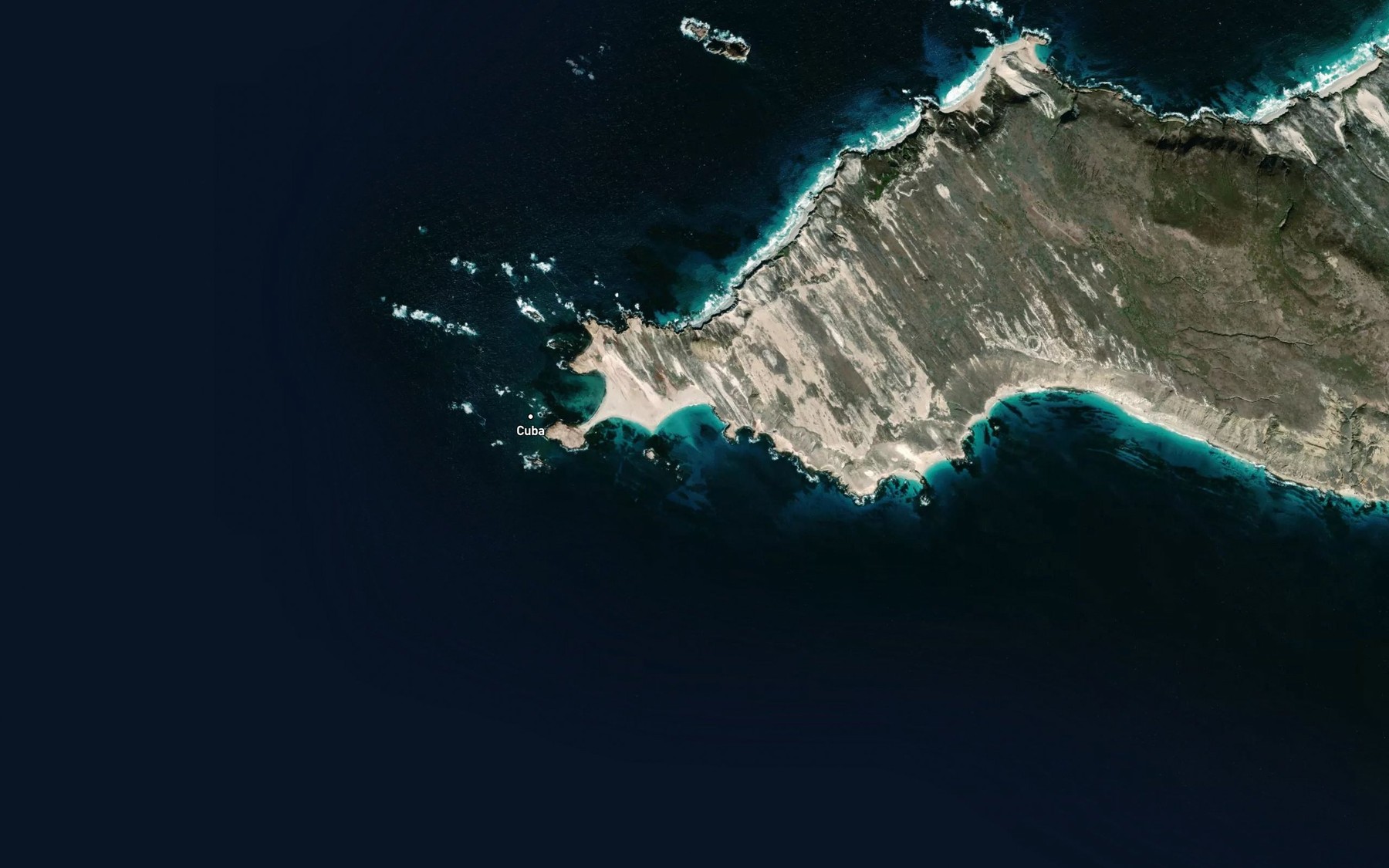 Satellite map of the Adams Cove