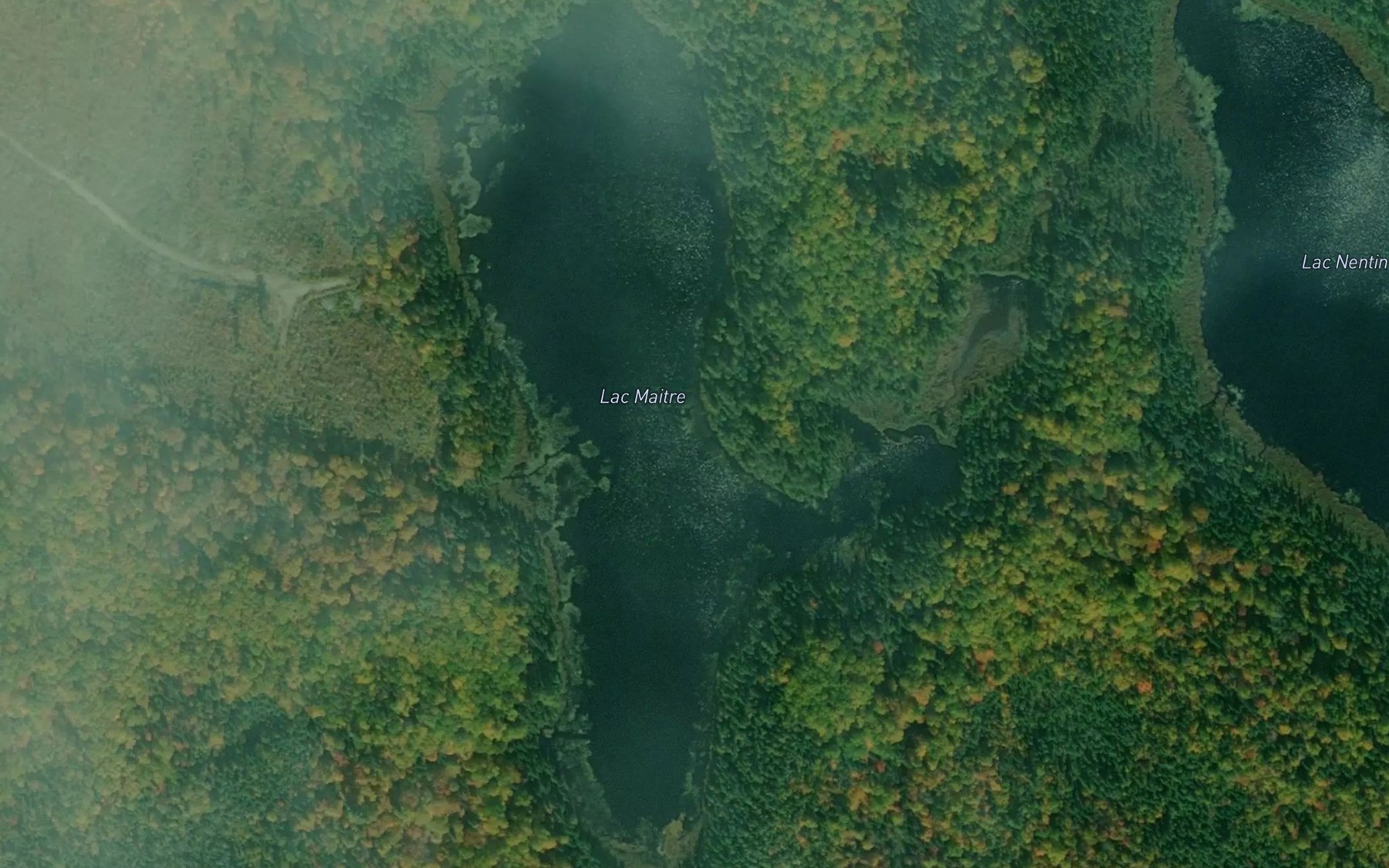 Satellite map of the Lac Maitre