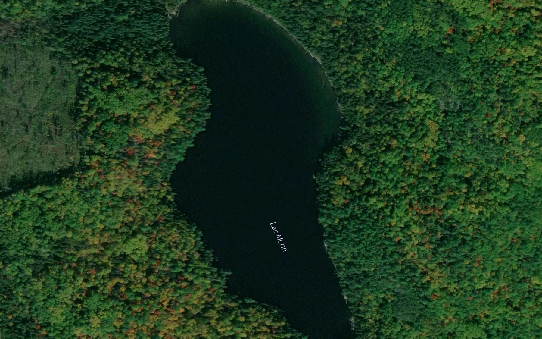 Satellite map of the Lac Morin