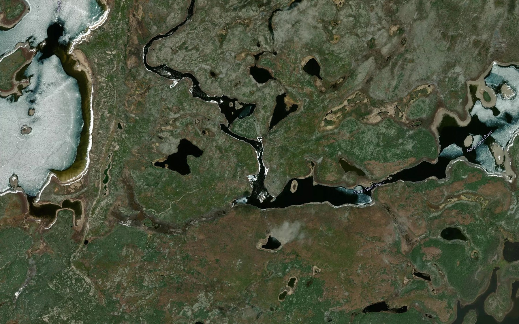 Satellite map of the Nelson Rapids