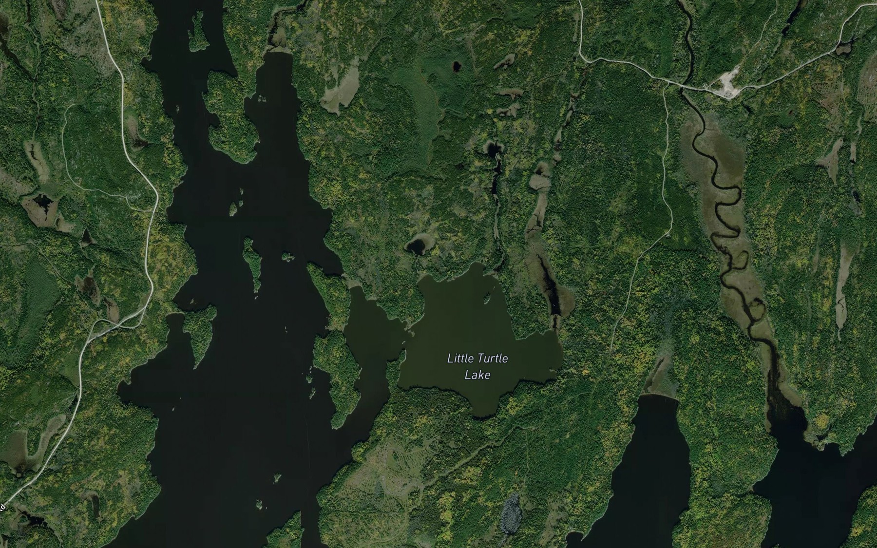 Satellite map of the Mariah Bay