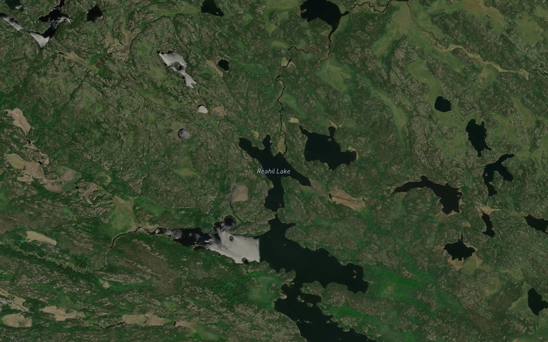 Satellite map of the Reahil Lake