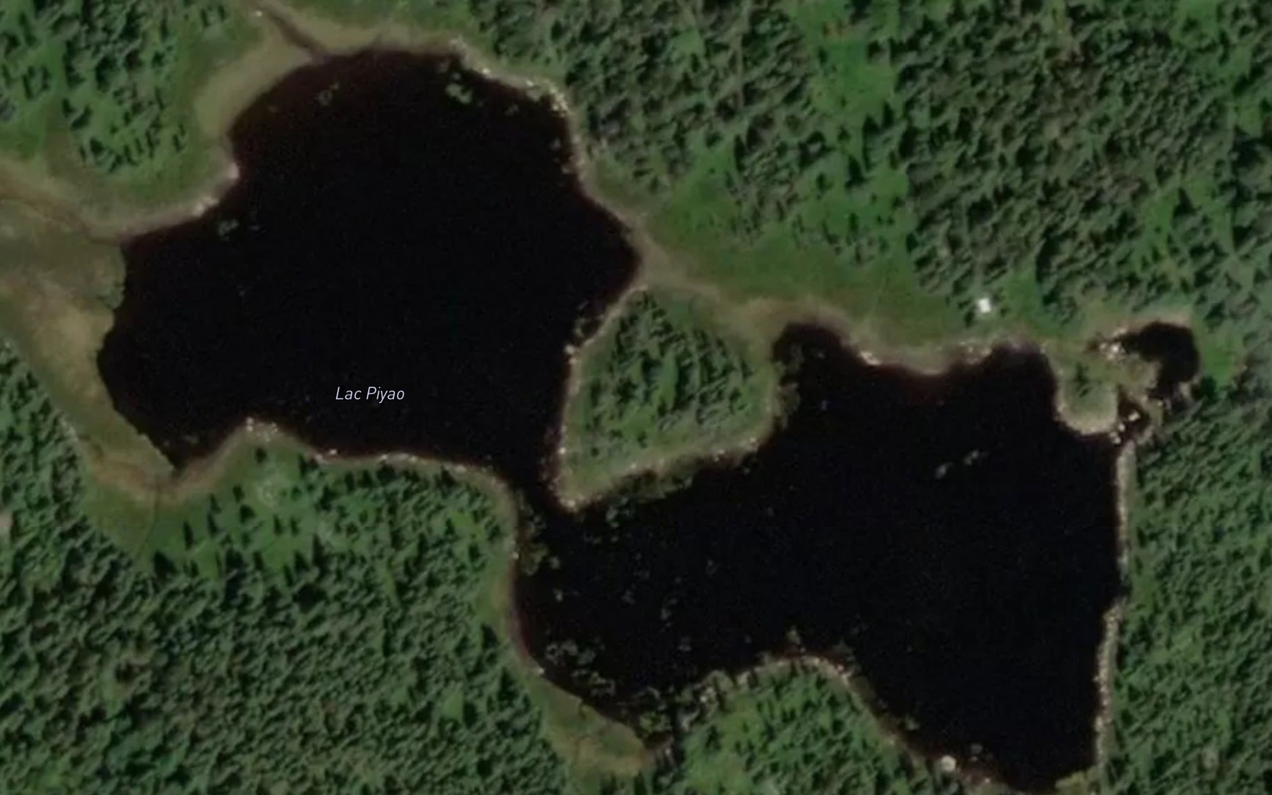 Satellite map of the Lac Piyao