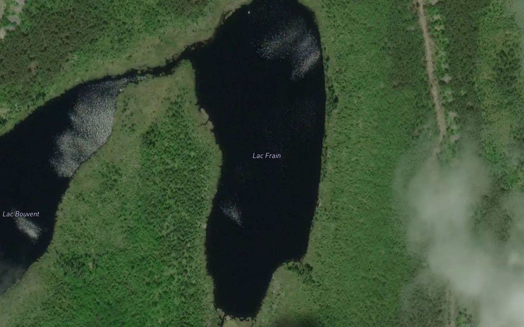Satellite map of the Lac Frain