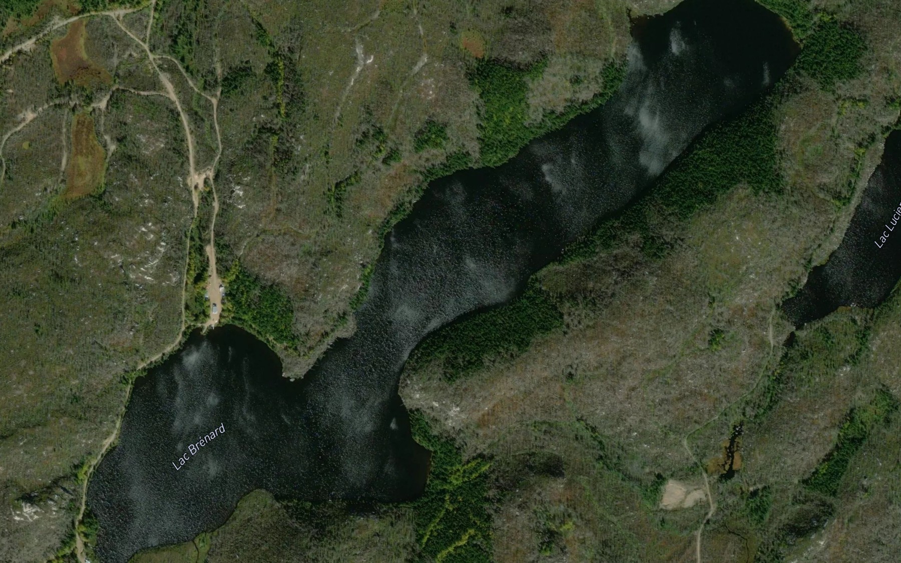 Satellite map of the Lac Brenard