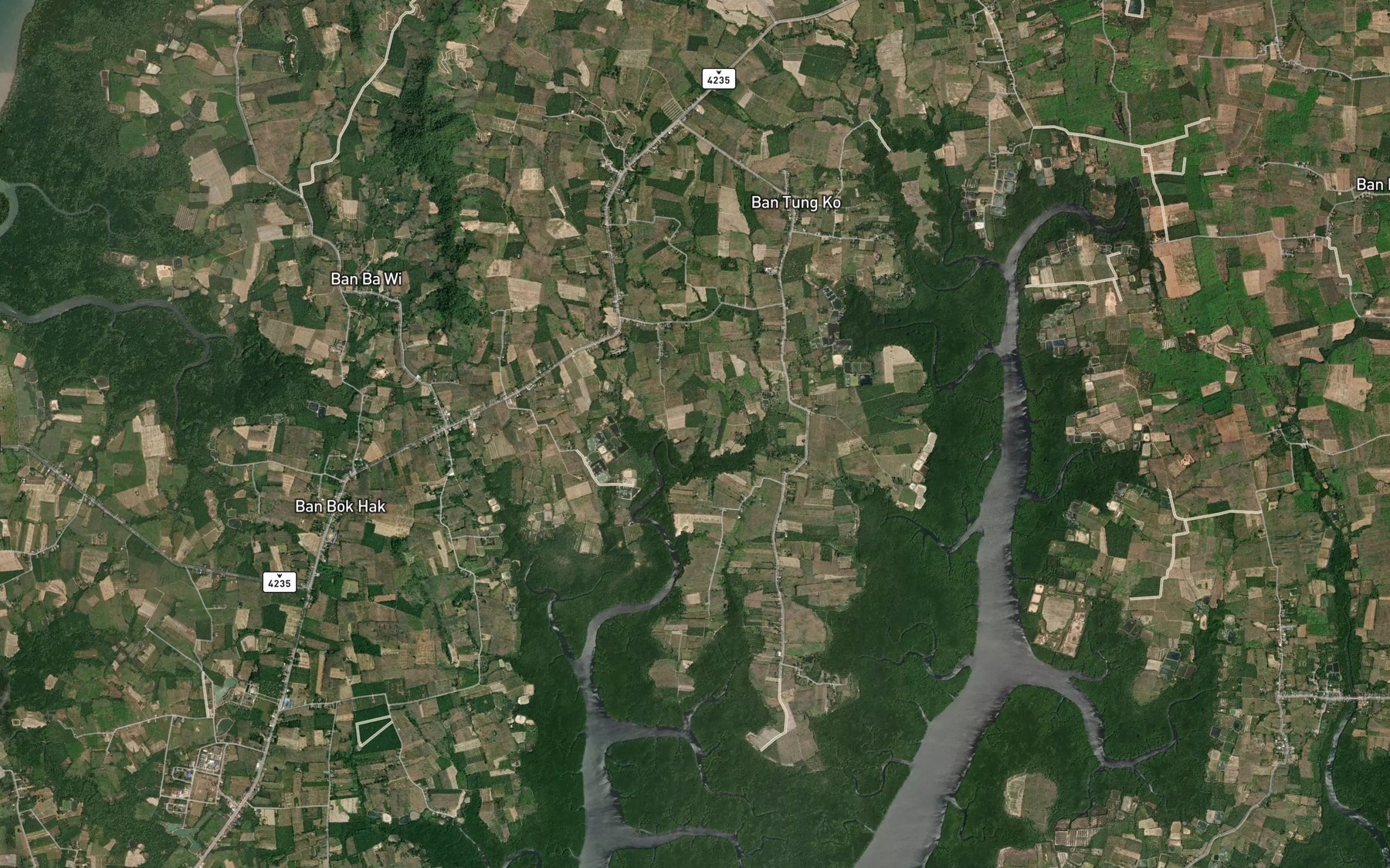 Satellite map of the Huai Song Sai