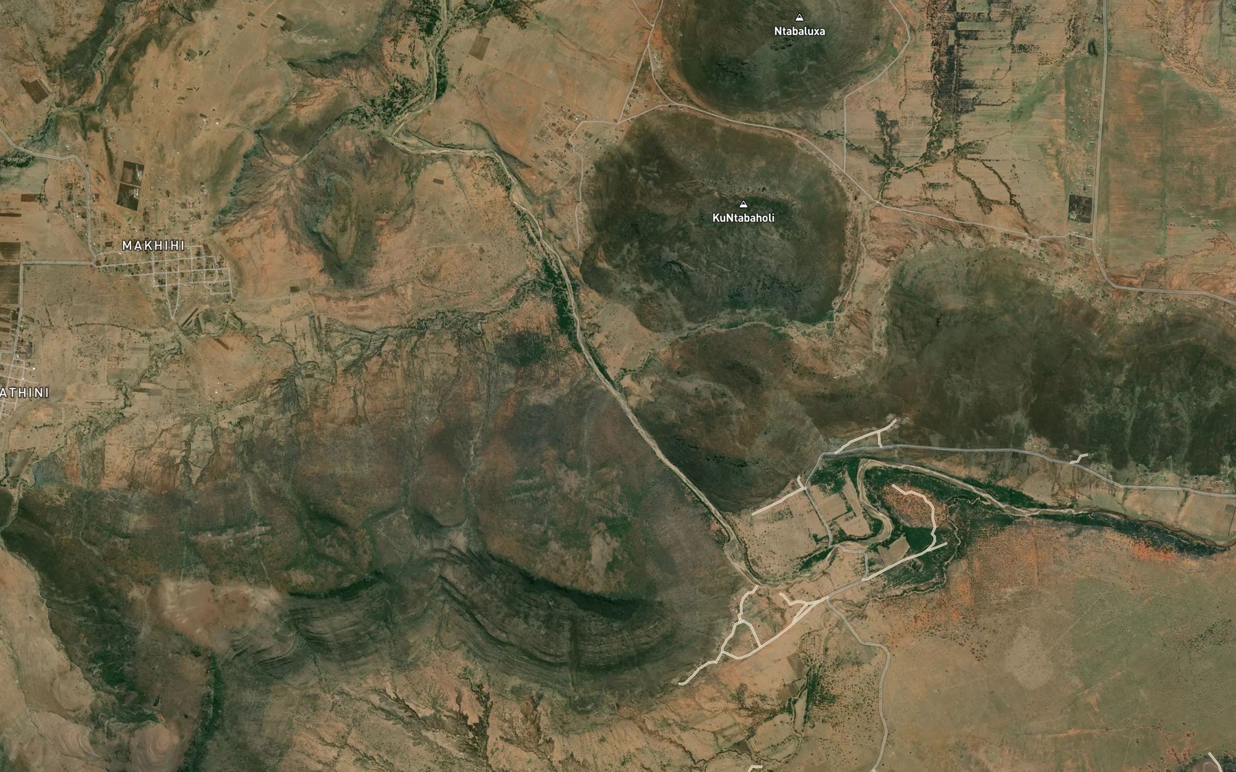 Satellite map of the Duze