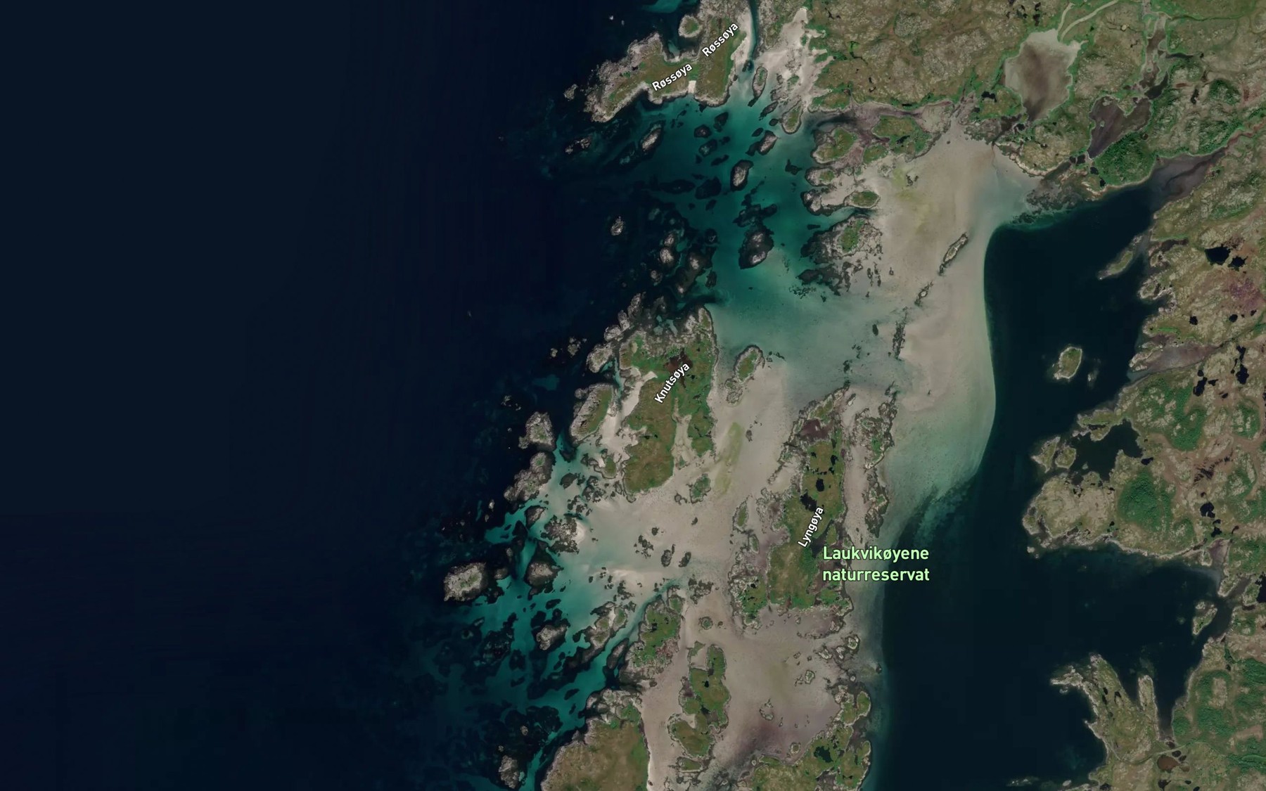 Satellite map of the Olakjosen