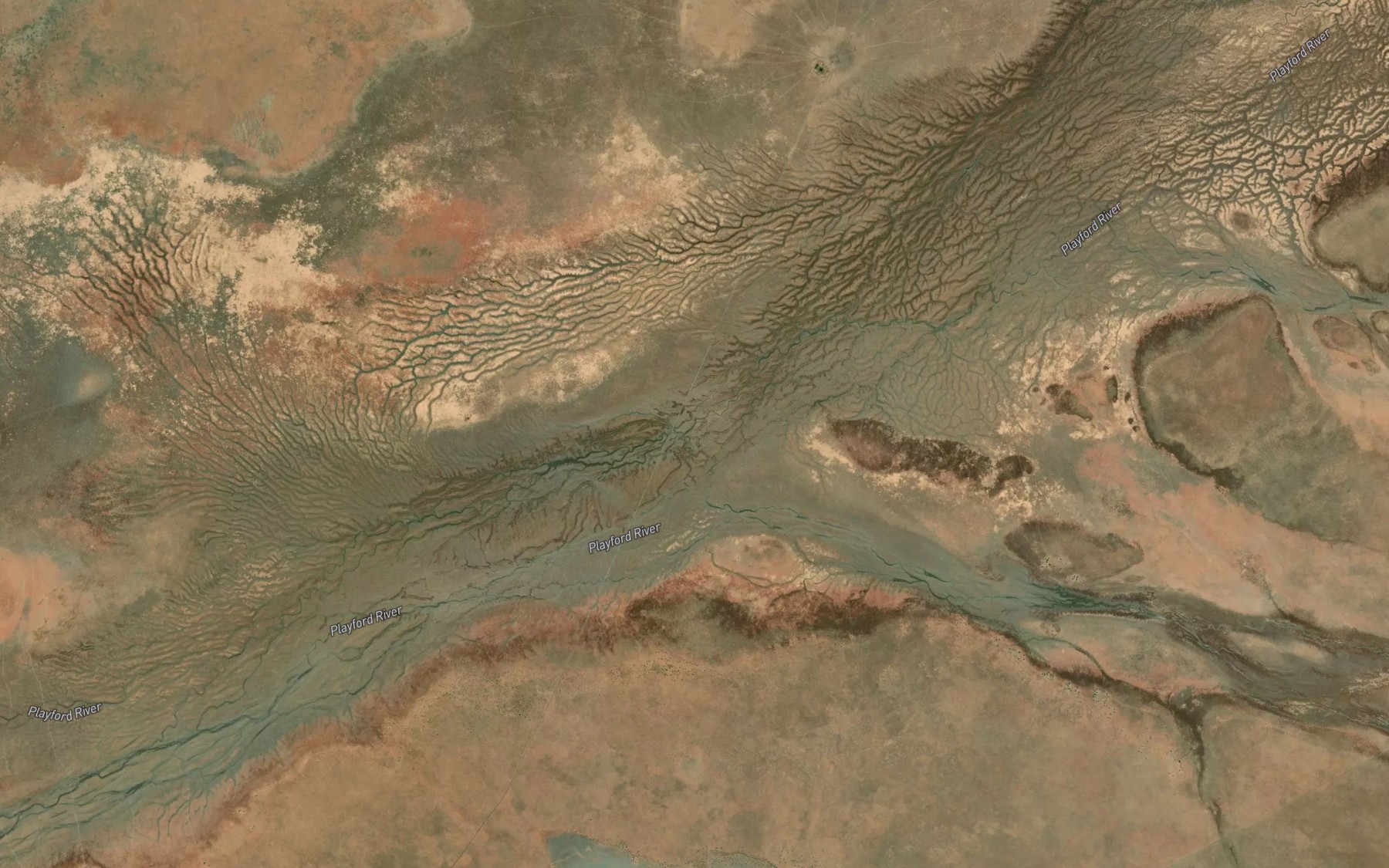 Satellite map of the Buchanan Creek