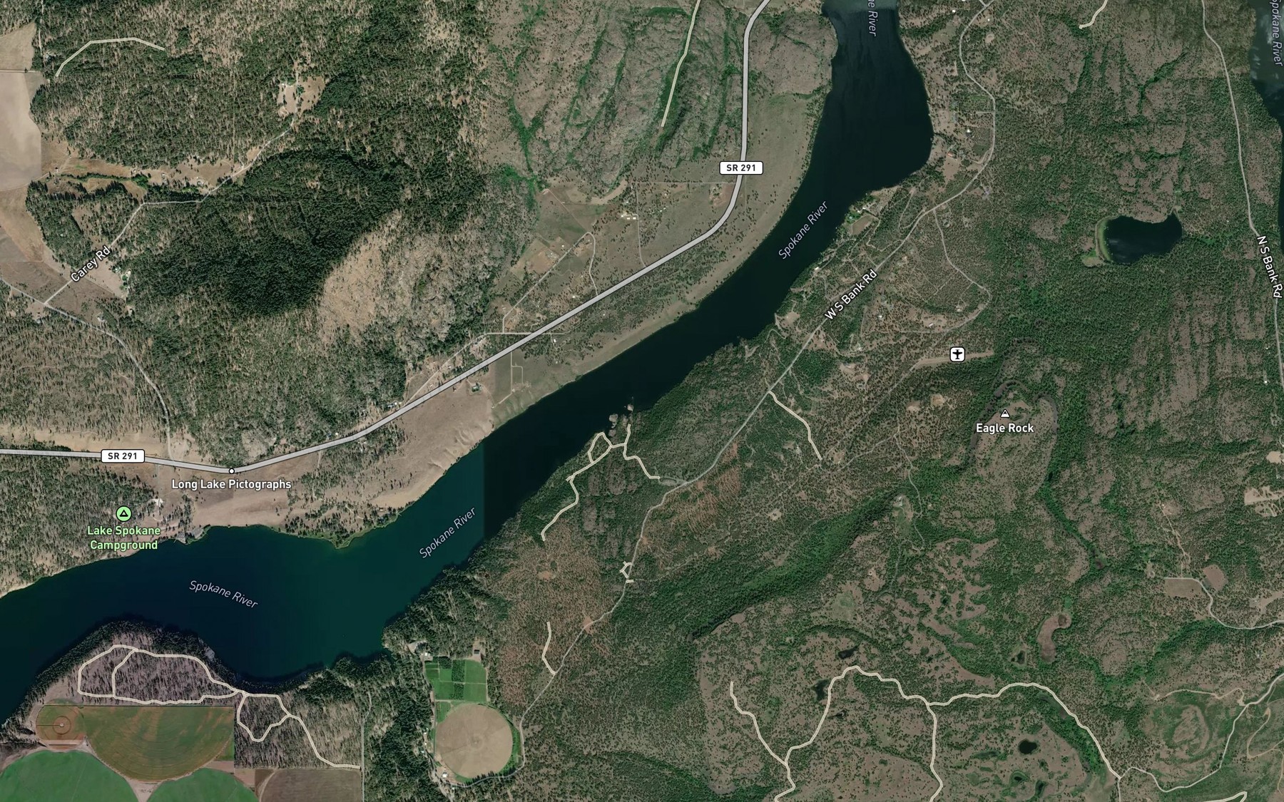 Satellite map of the The Cove