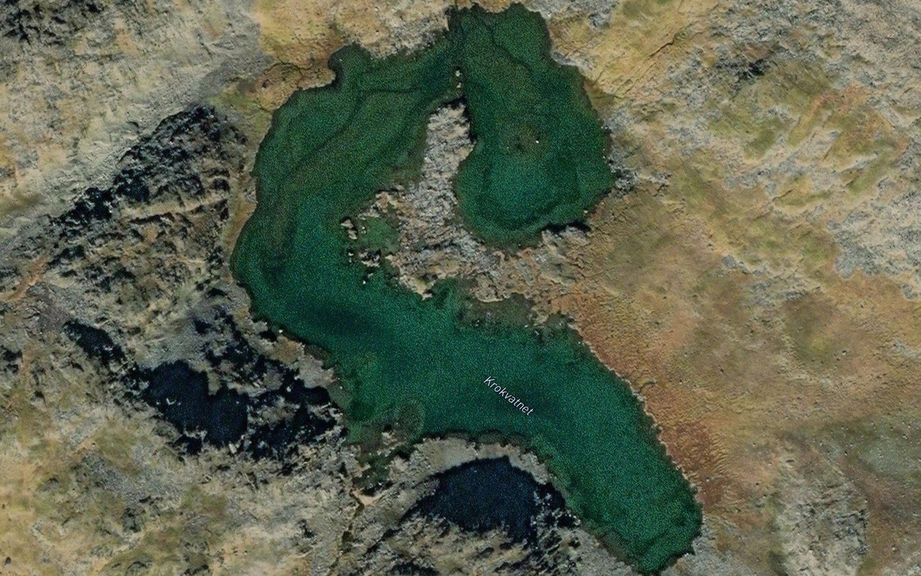 Satellite map of the Krokvatnet