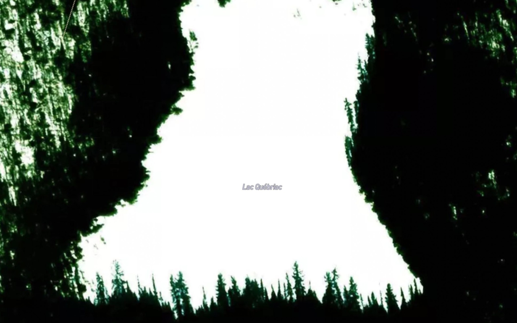 Satellite map of the Lac Quebriac