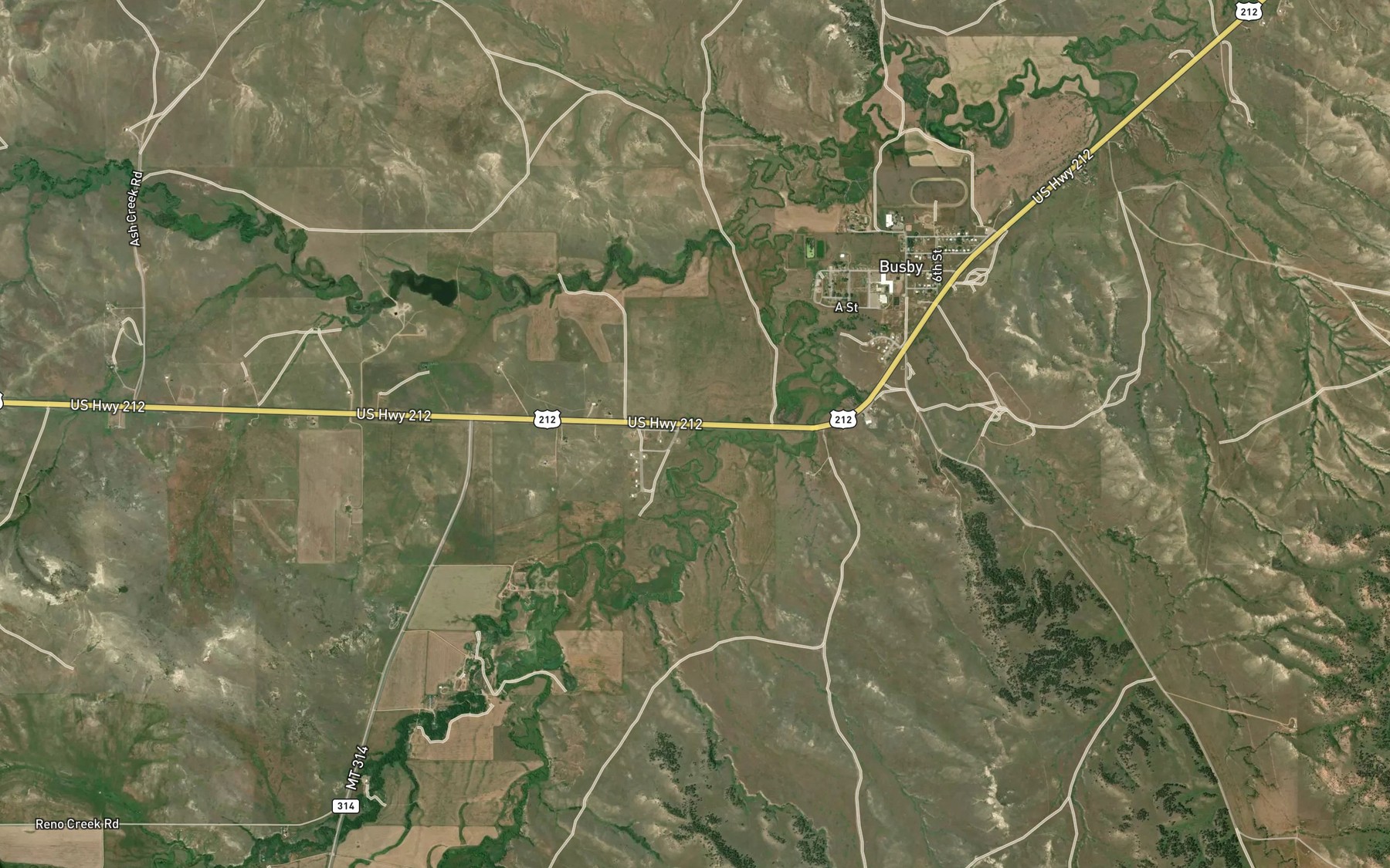 Satellite map of the Government Ditch