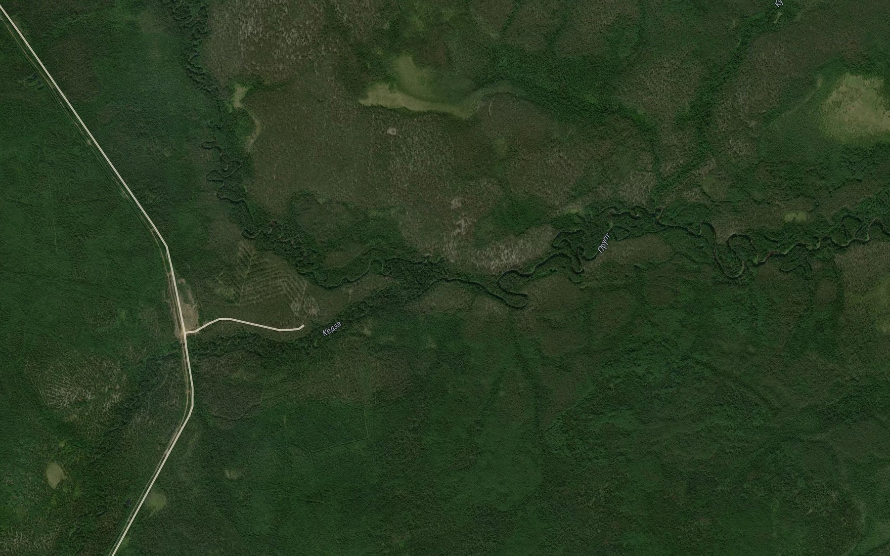 Satellite map of the Kedza