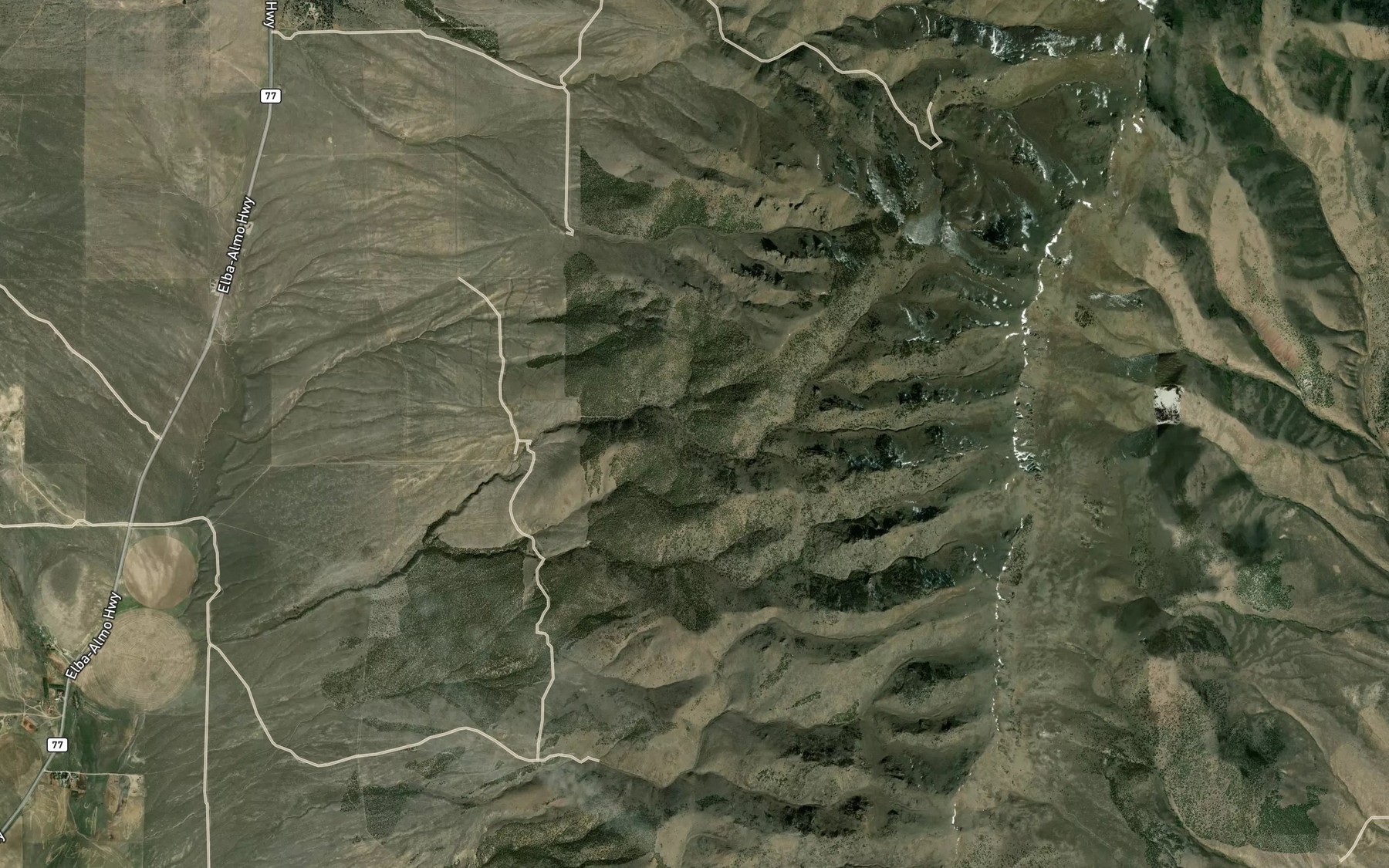 Satellite map of the Savage Hollow Spring