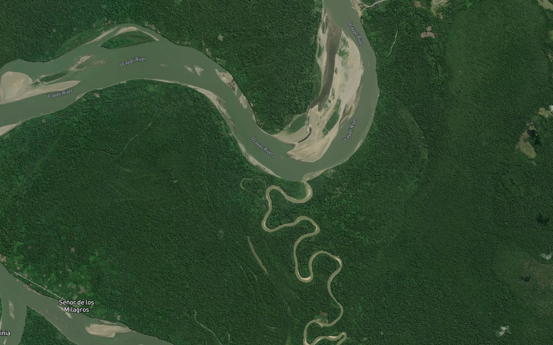 Satellite map of the Rio Tahuania