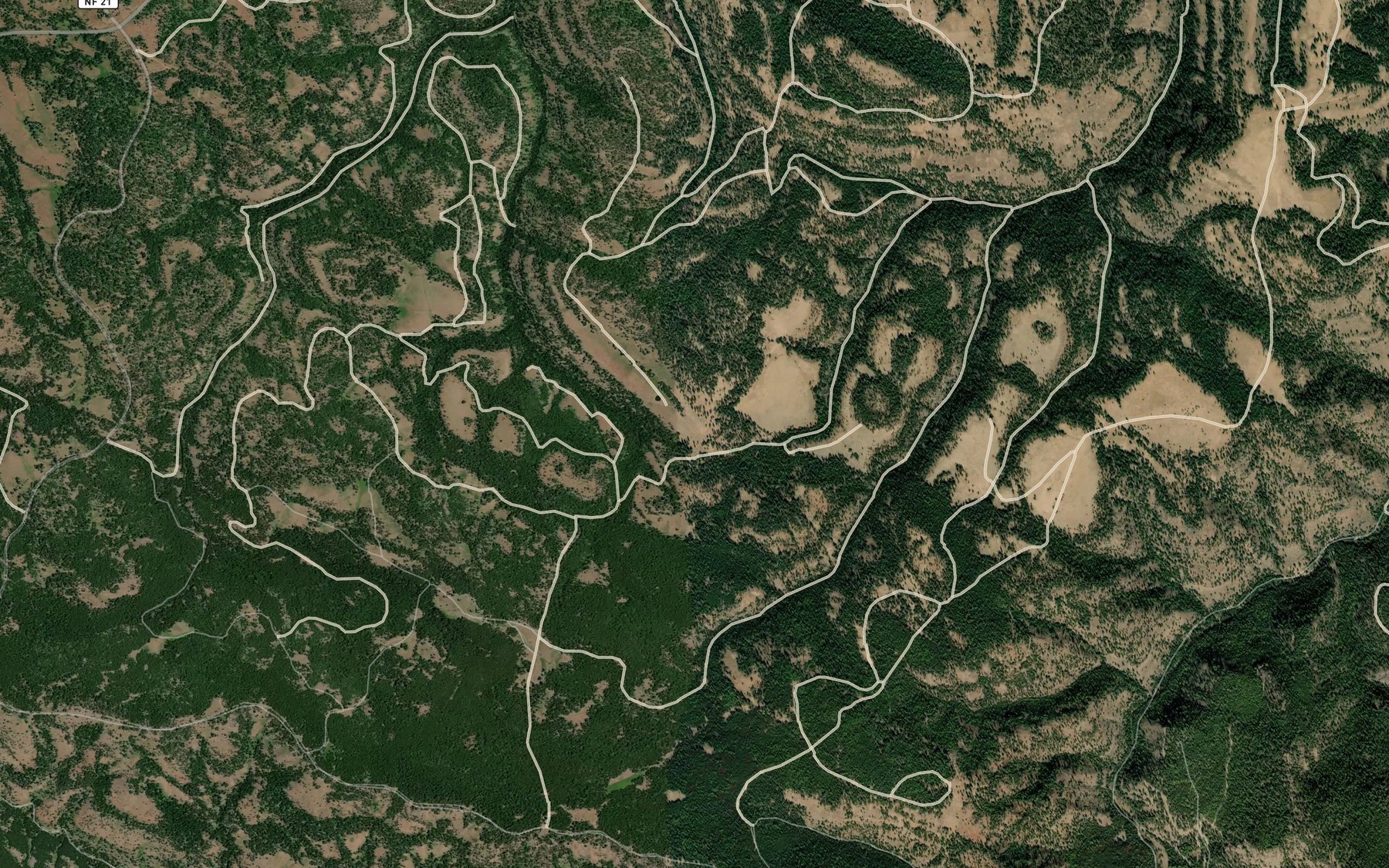 Satellite map of the Otis Spring