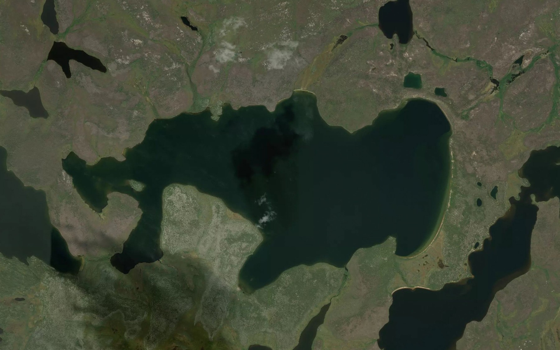 Satellite map of the Van Lake