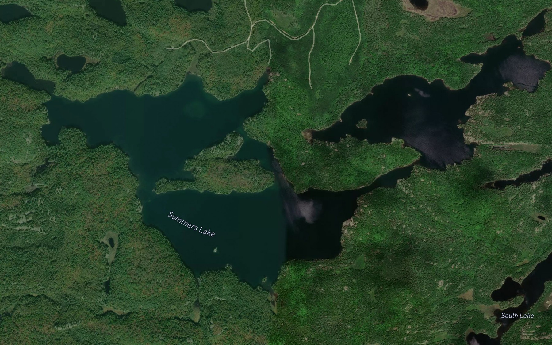 Satellite map of the Summers Lake