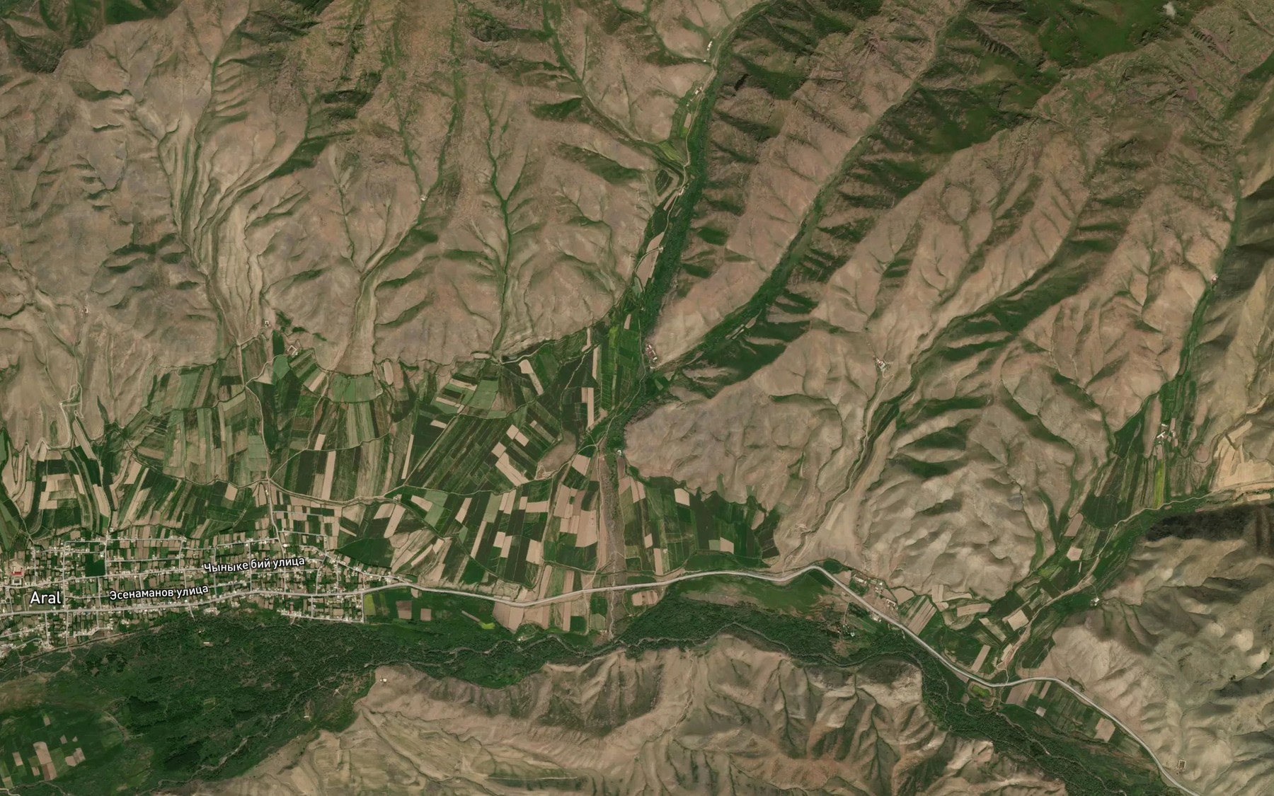 Satellite map of the Kochekkyshtau