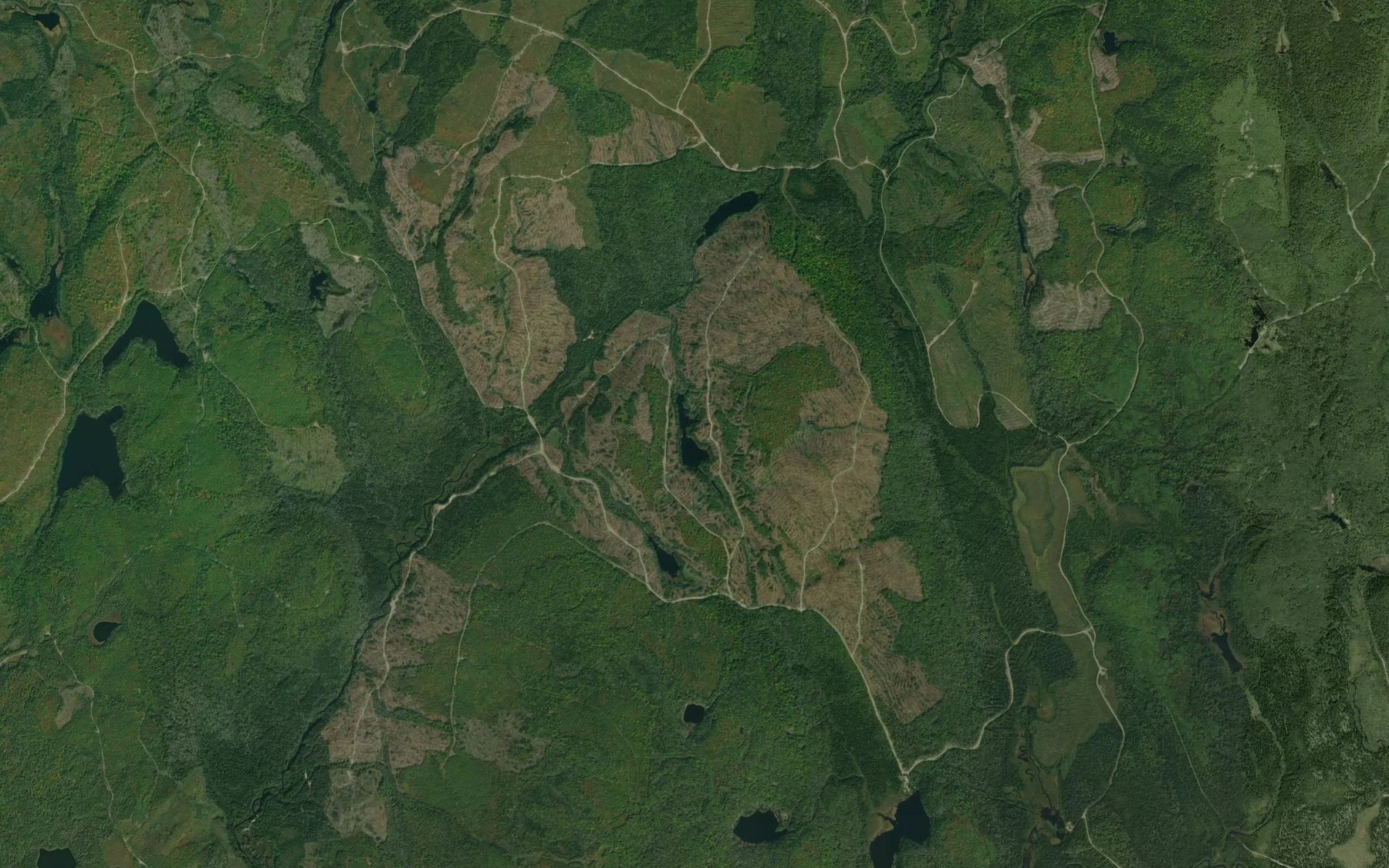 Satellite map of the Lac Chaud
