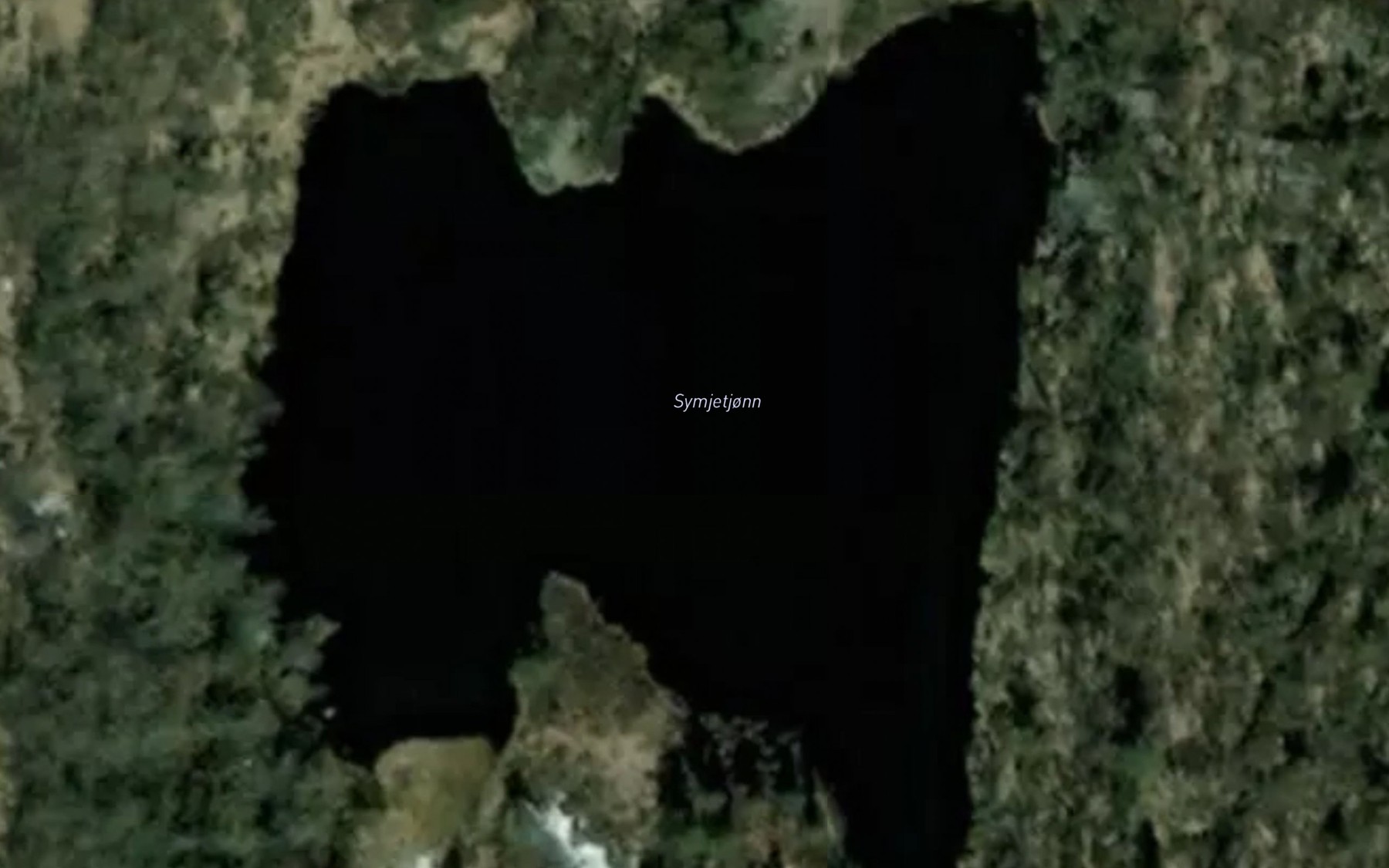 Satellite map of the Symjetjonn