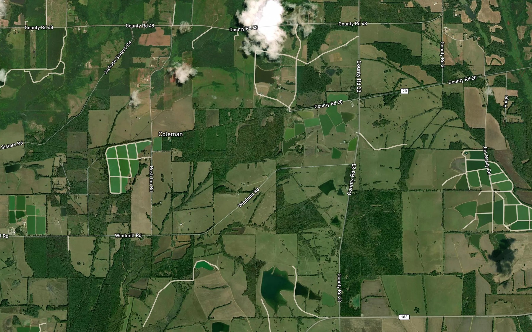 Satellite map of the James A Wheeler Lake