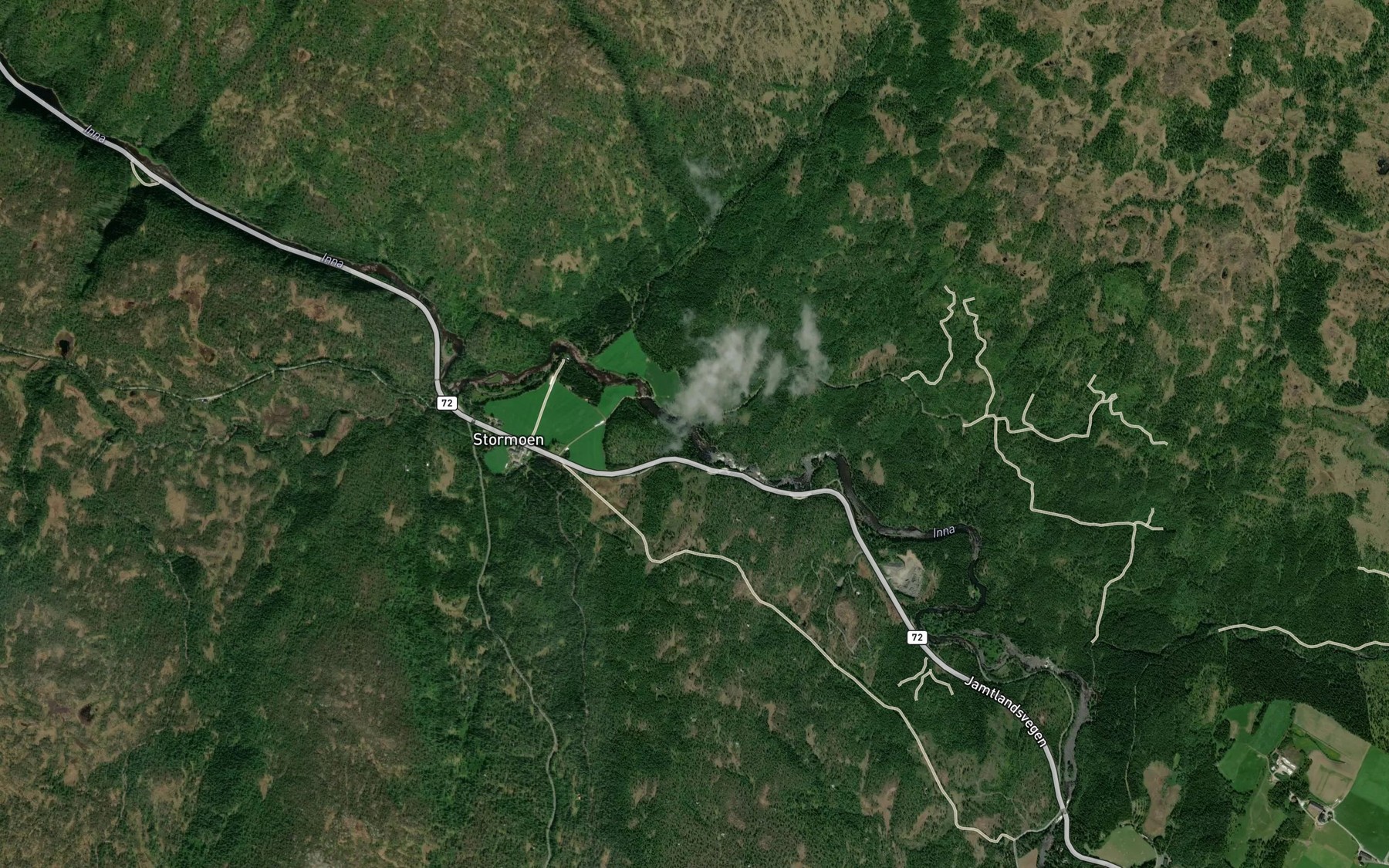 Satellite map of the Gratoyfossen