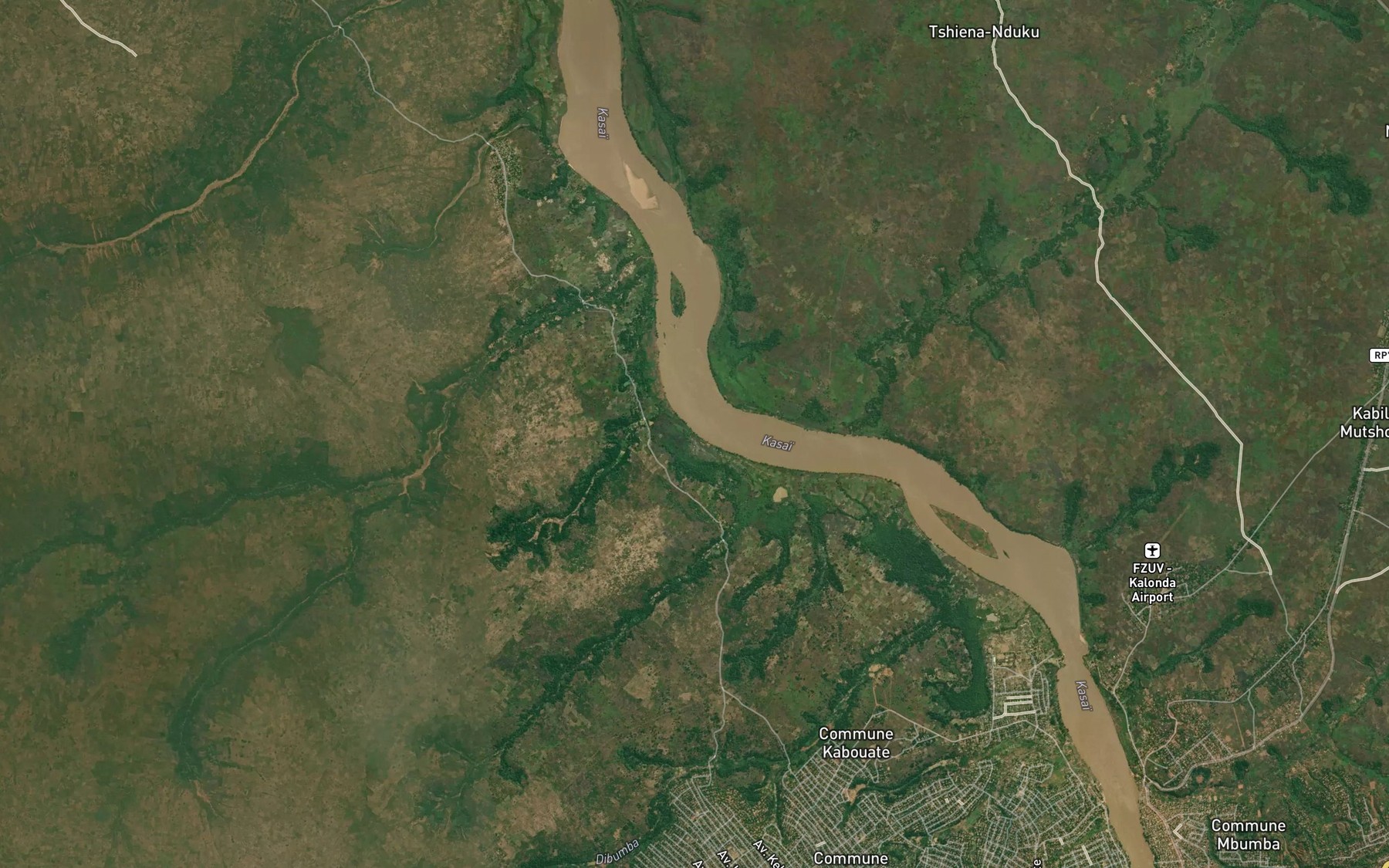 Satellite map of the Bula-Mputu