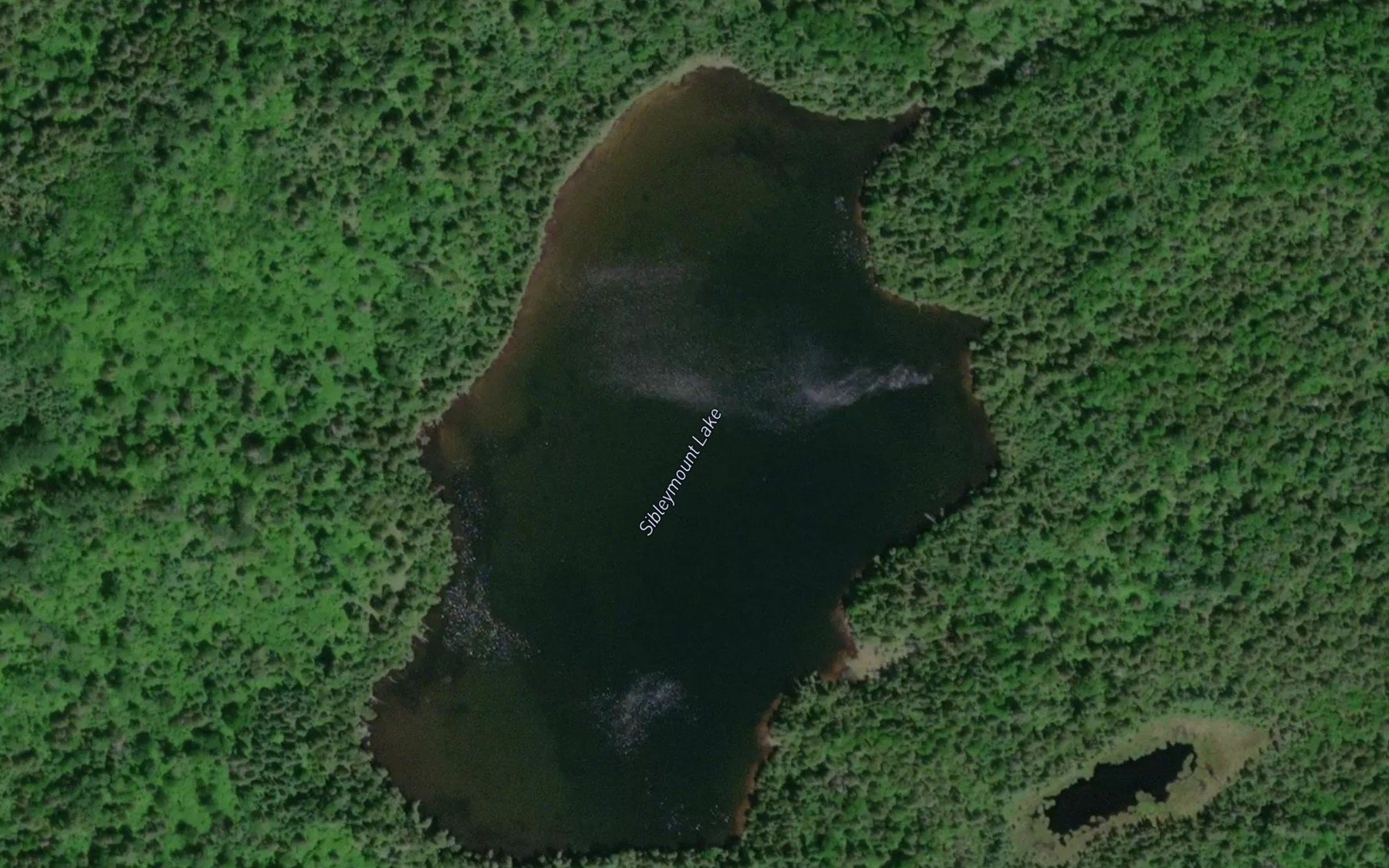 Satellite map of the Sibleymount Lake