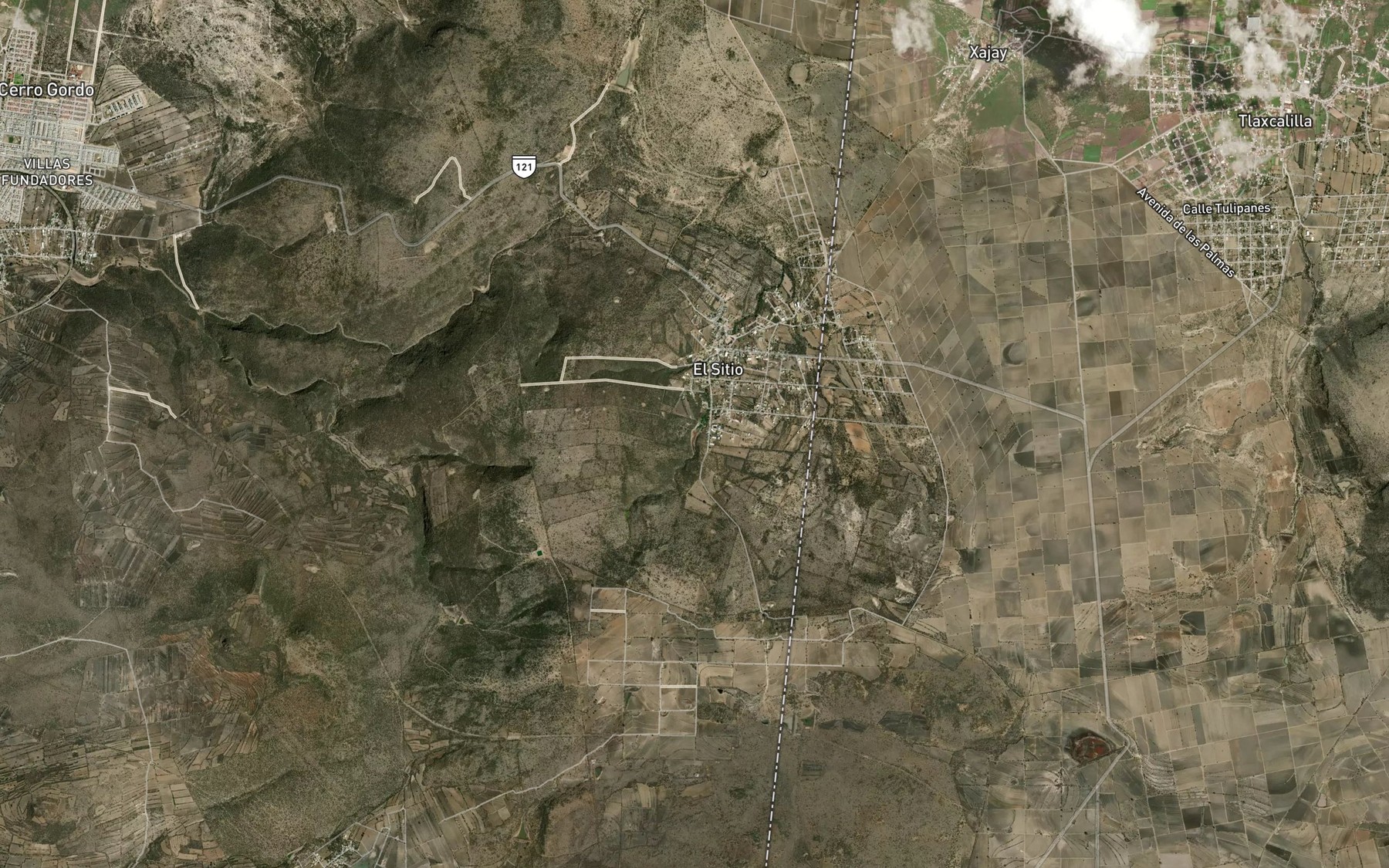 Satellite map of the Presa Nueva