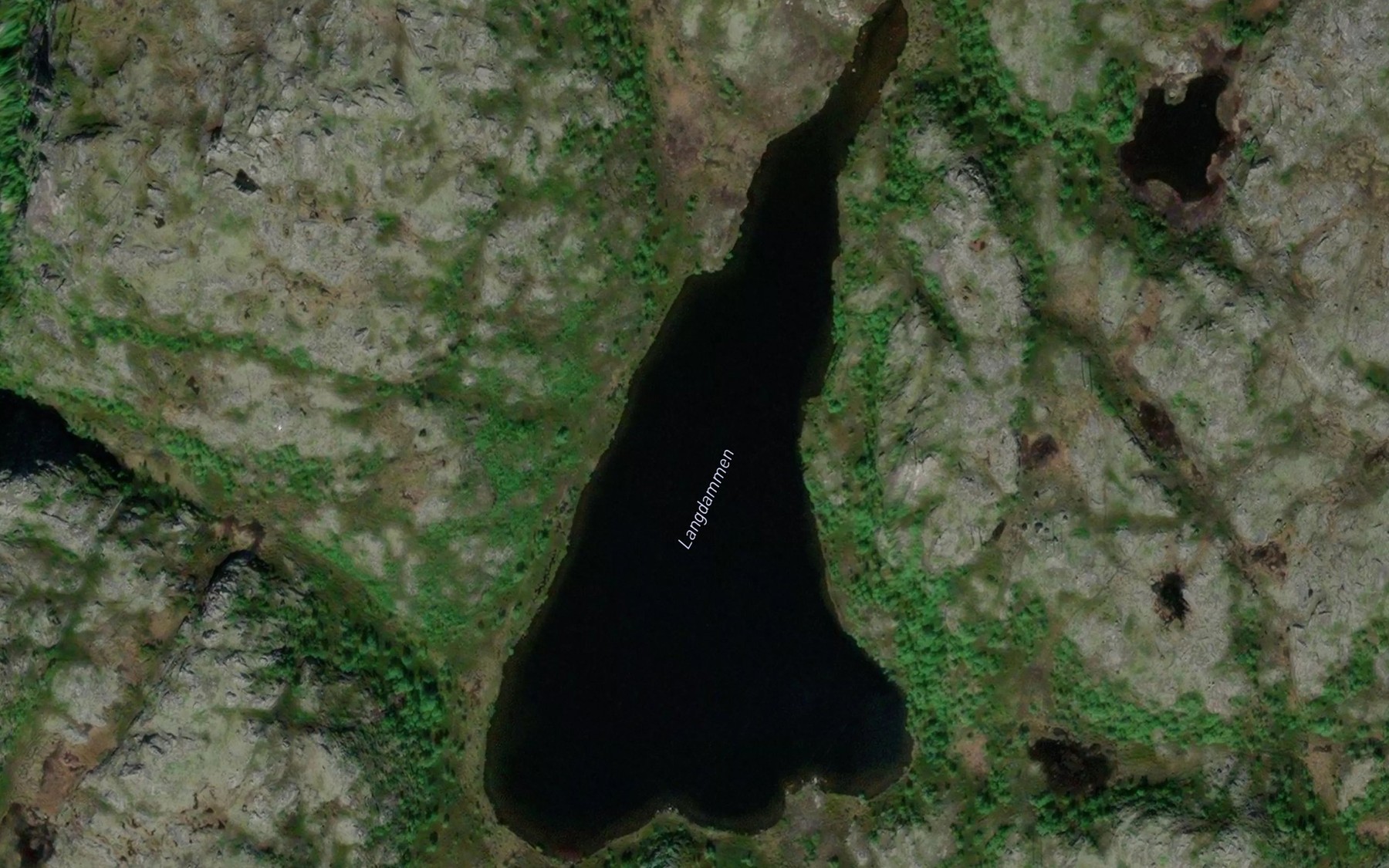 Satellite map of the Langdammen