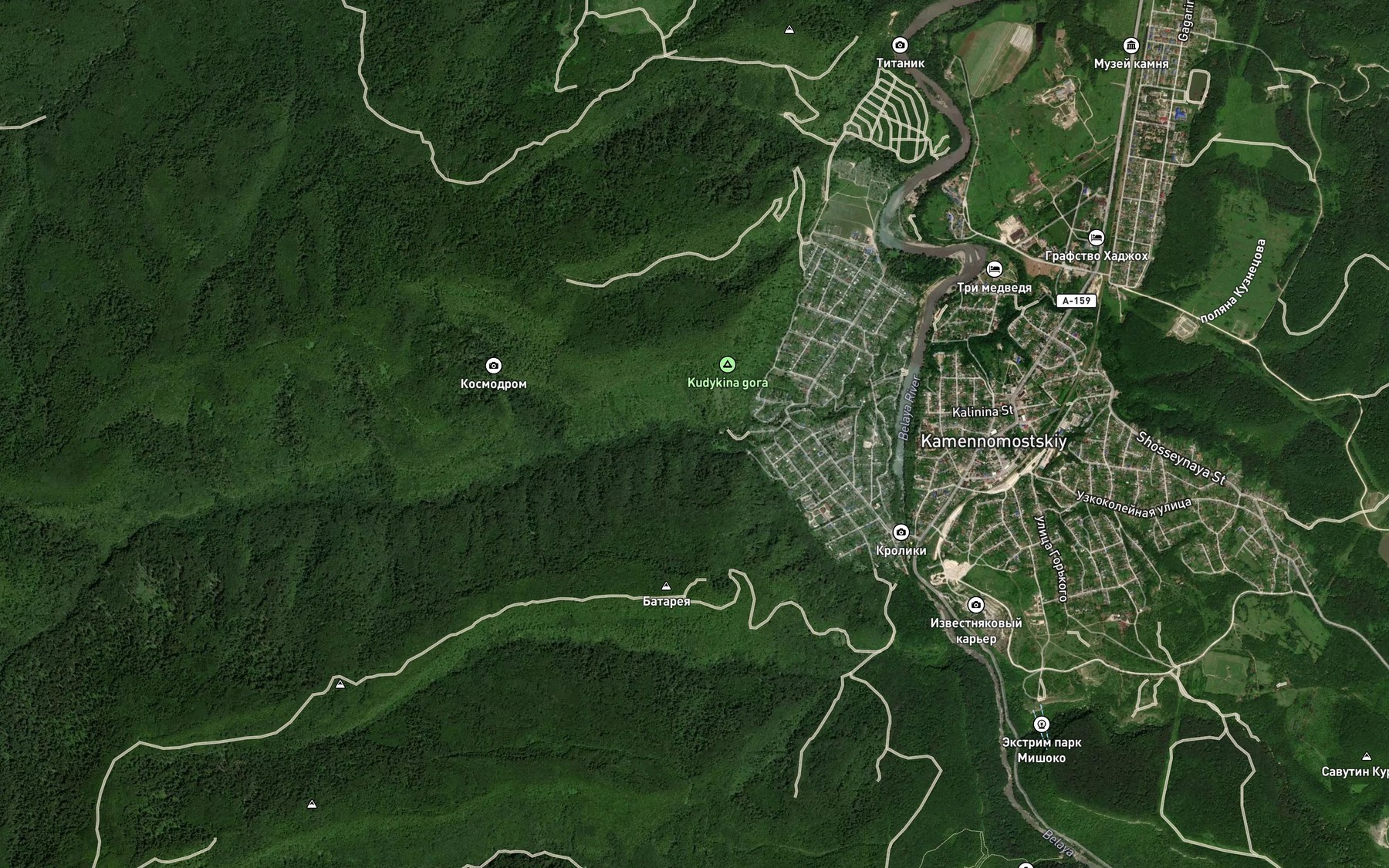 Satellite map of the Aminovka