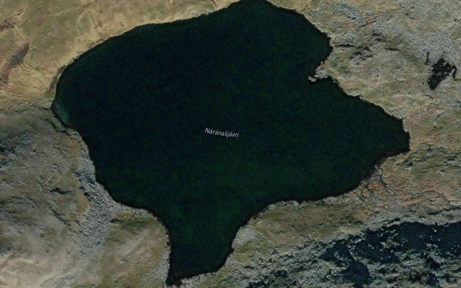 Satellite map of the Naranasjavri