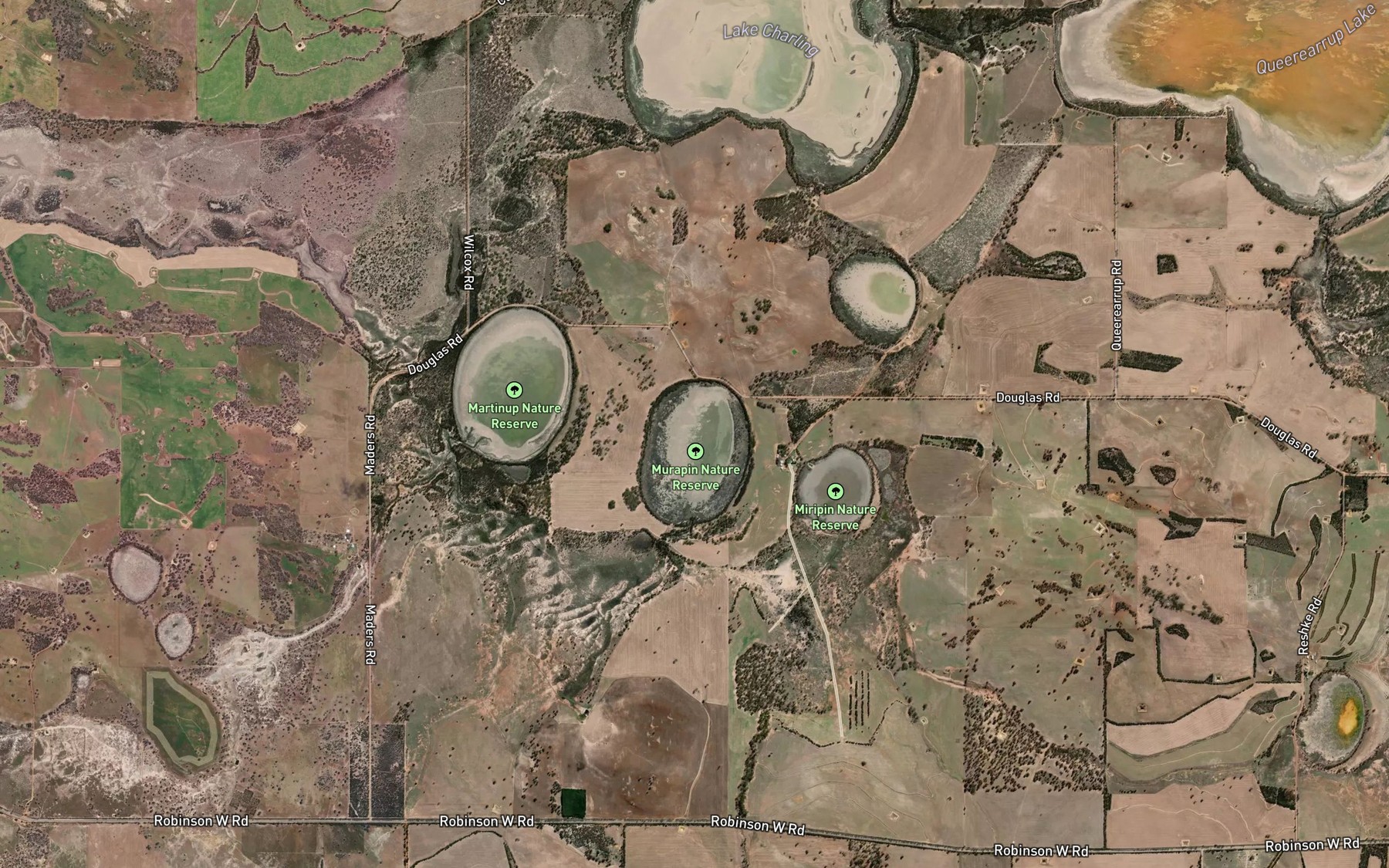 Satellite map of the Murapin Lake