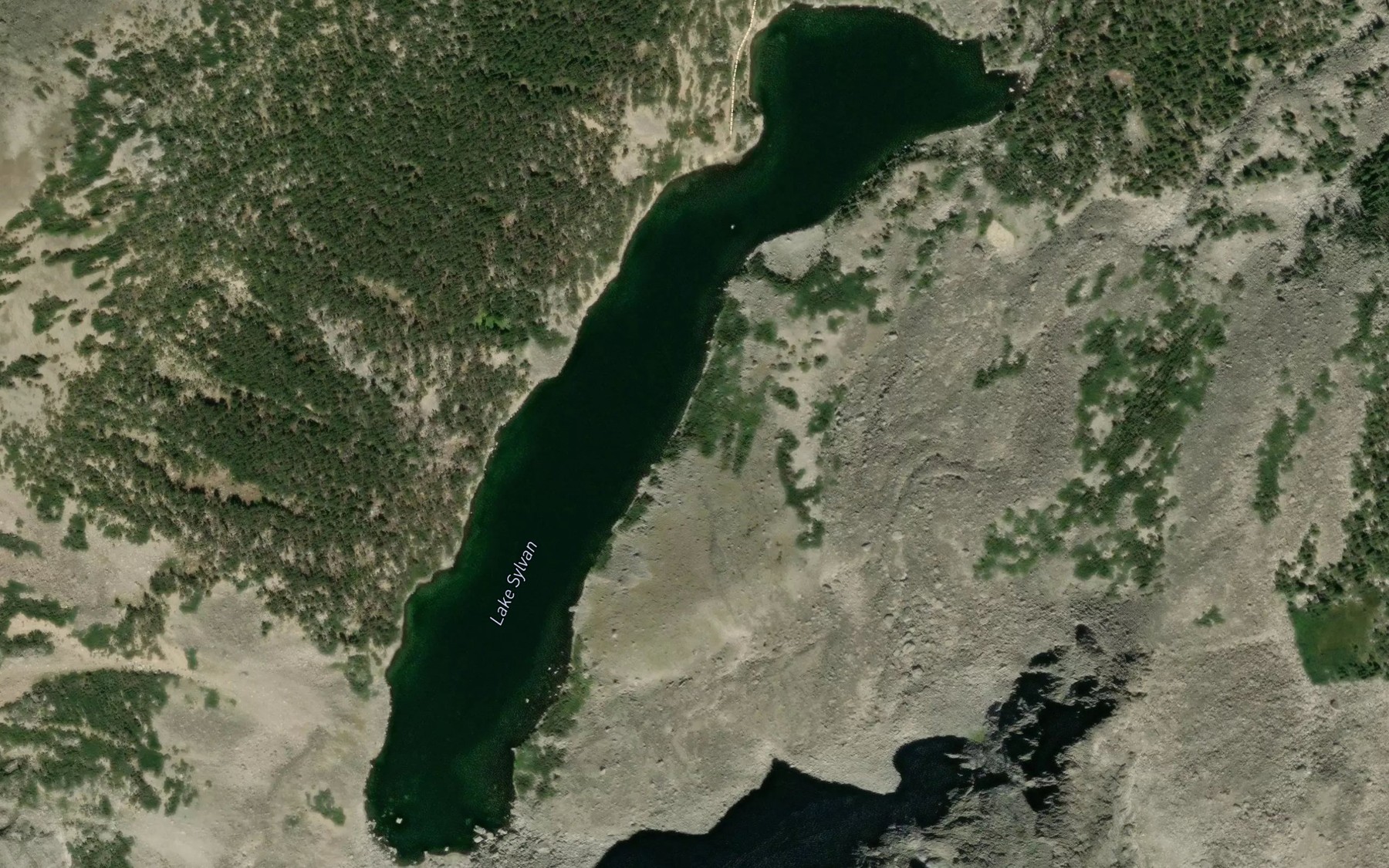 Satellite map of the Lake Sylvan