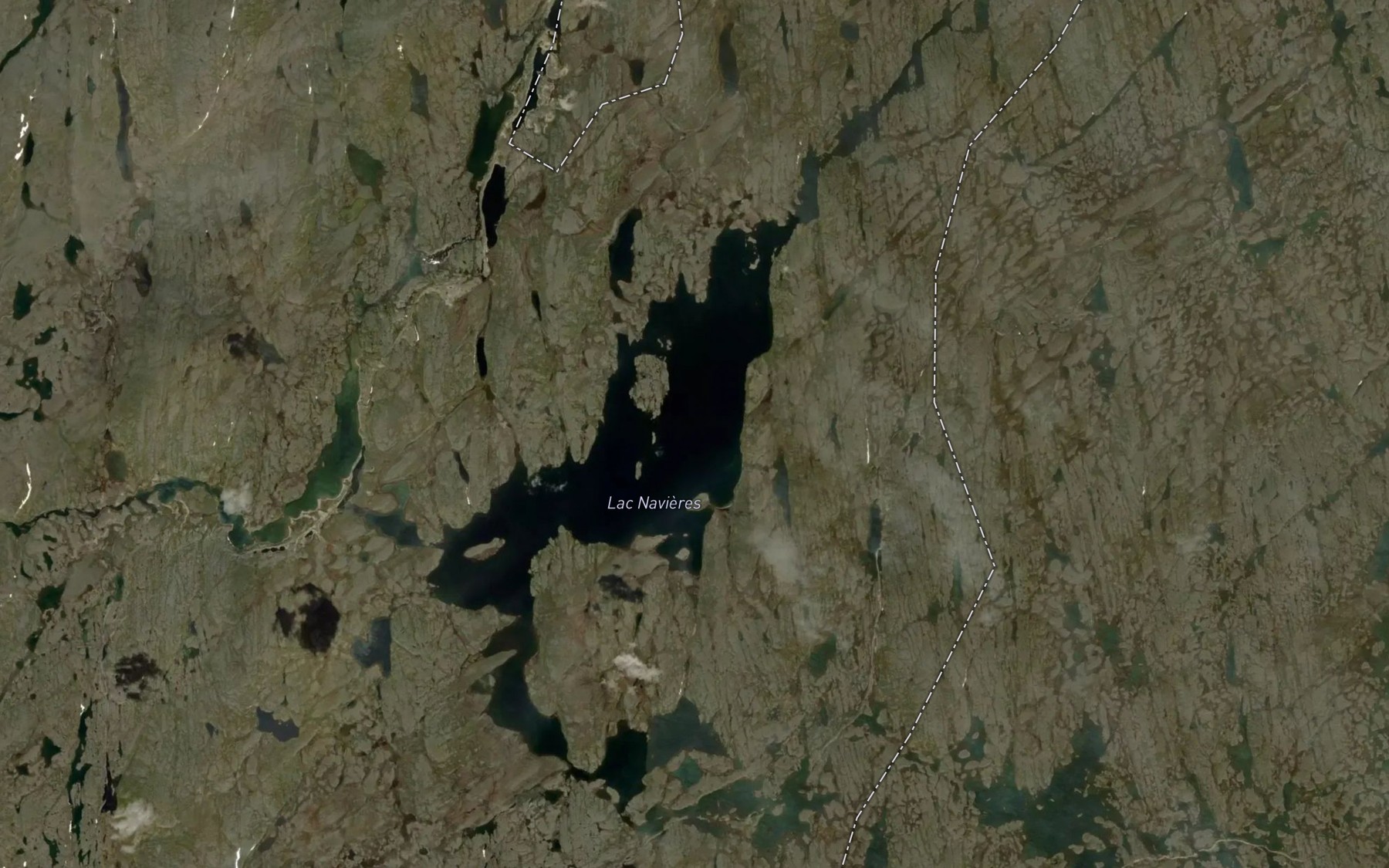 Satellite map of the Lac Navieres