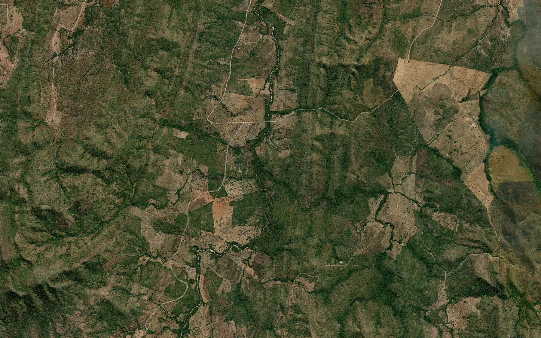 Satellite map of the Corrego Estrema
