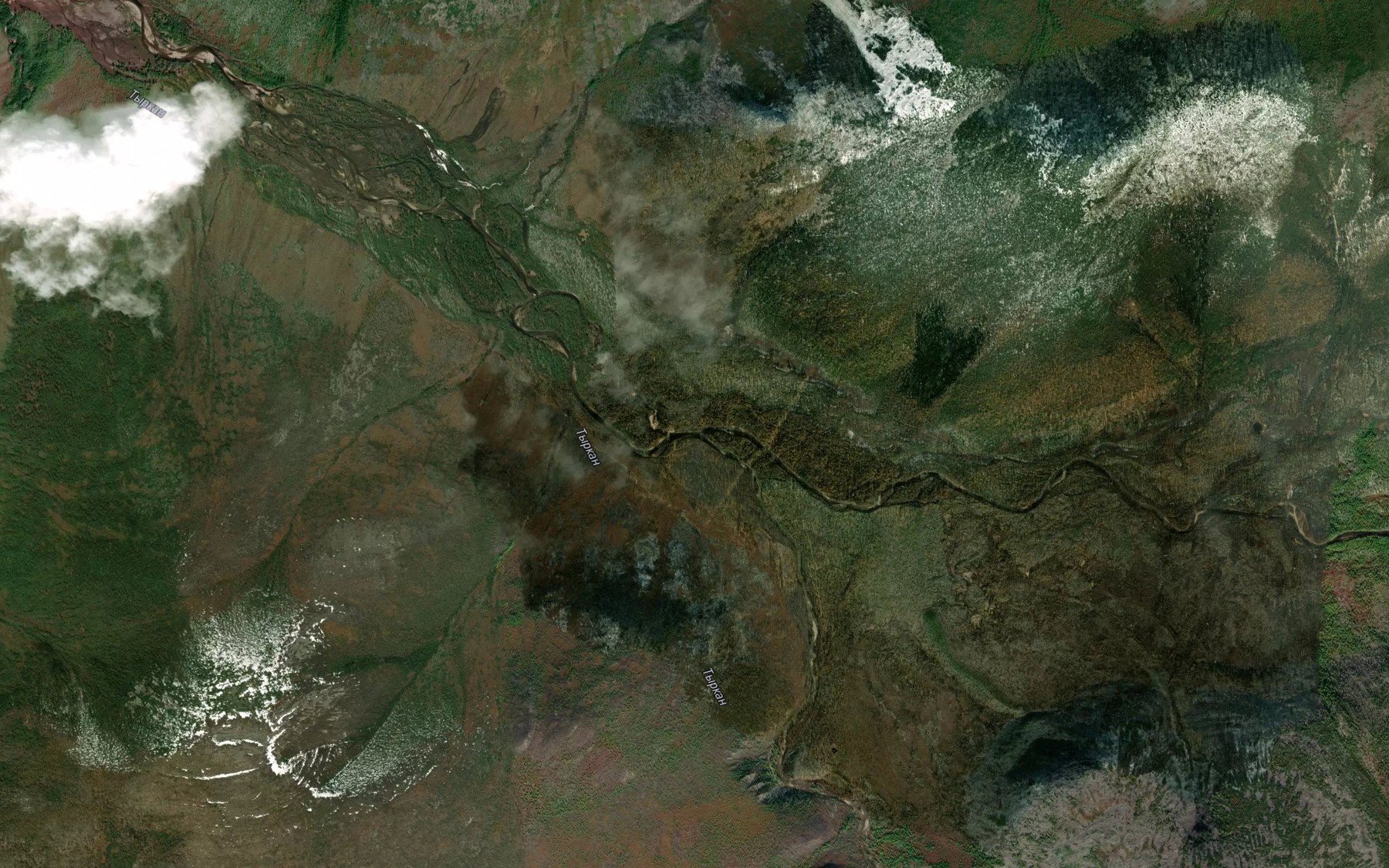 Satellite map of the Khoikta